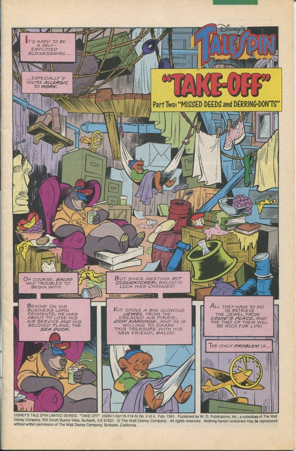 Disney's Tale Spin Limited Series: ''Take Off'' issue 2 - Page 2