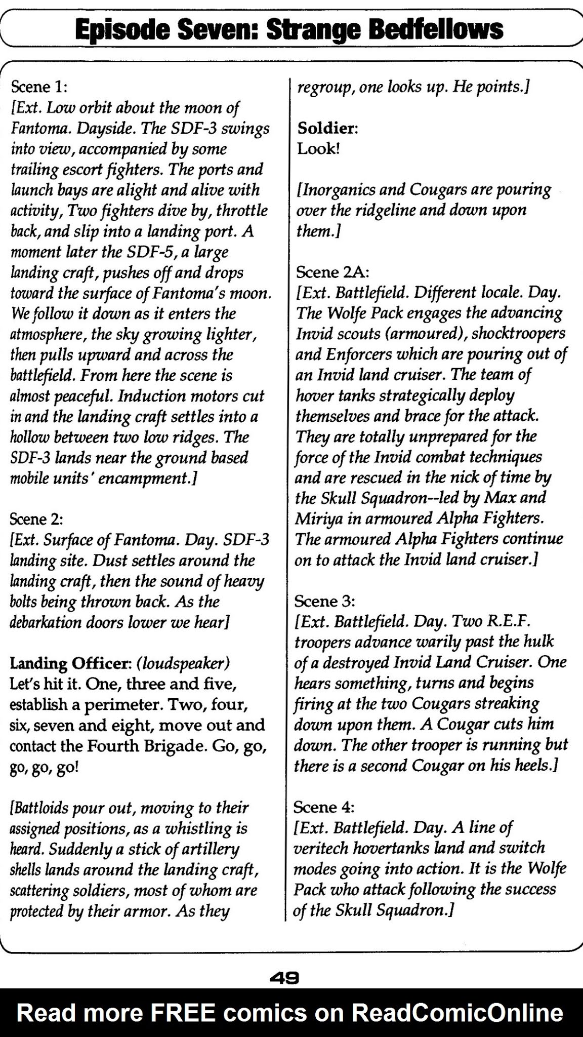 Read online Robotech II: The Sentinels comic -  Issue # _Script Book 2 - 47