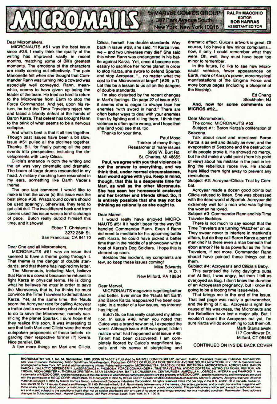 Read online Micronauts (1979) comic -  Issue #54 - 32
