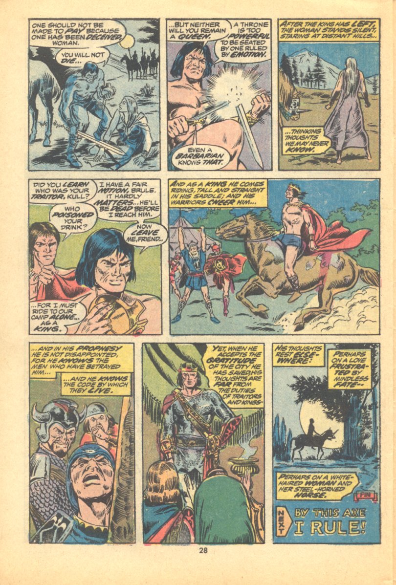 Read online Kull, the Conqueror (1971) comic -  Issue #10 - 20