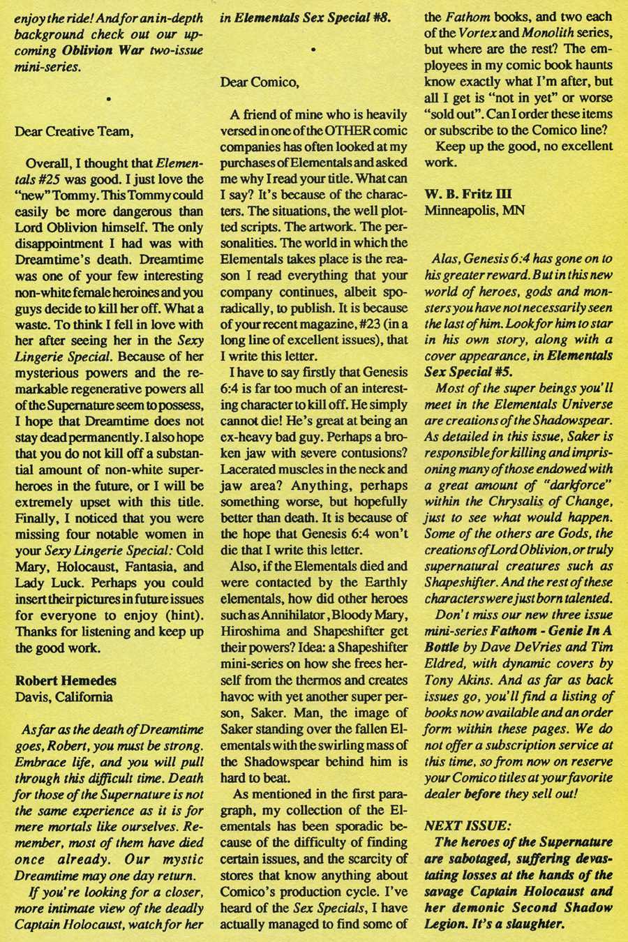 Read online Elementals (1989) comic -  Issue #26 - 28