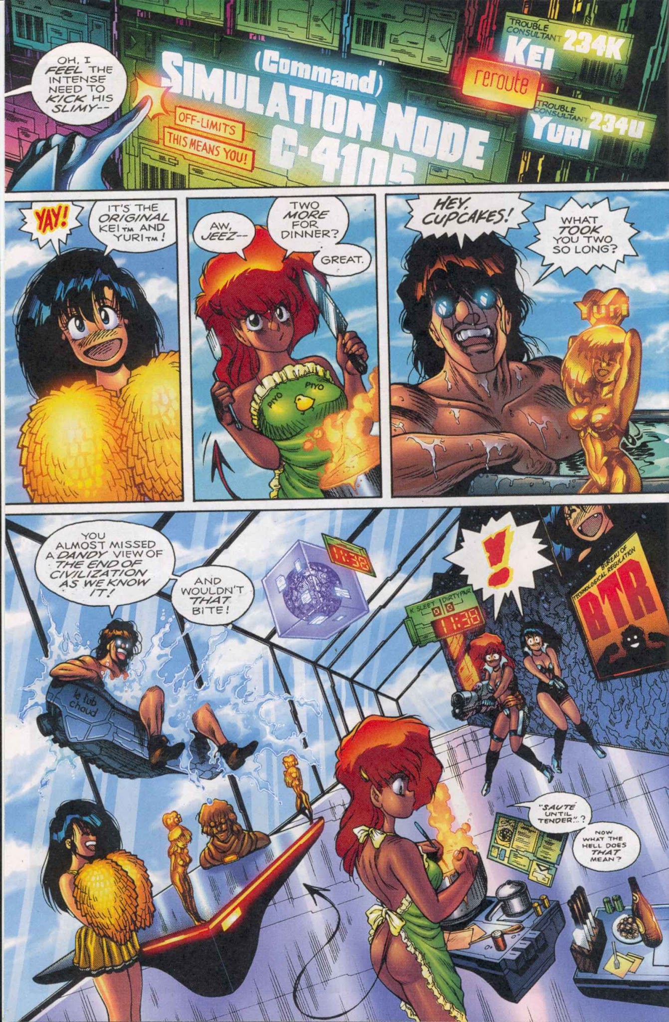 Read online The Dirty Pair: Sim Hell Remastered comic -  Issue #4 - 6