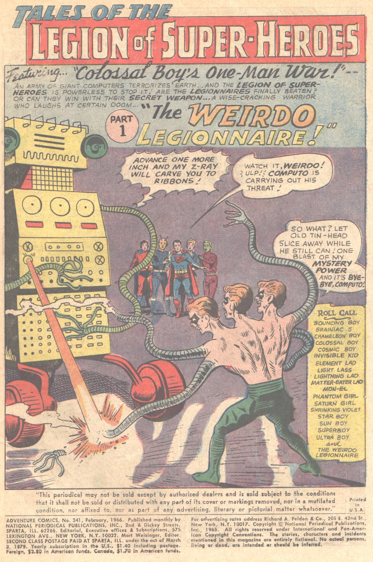 Read online Adventure Comics (1938) comic -  Issue #341 - 3