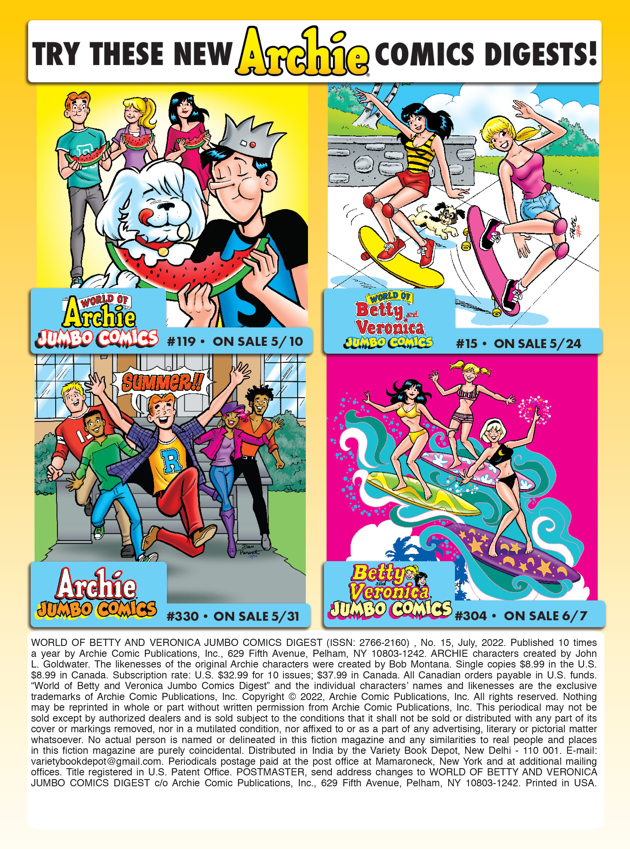 Read online World of Betty & Veronica Digest comic -  Issue #15 - 182