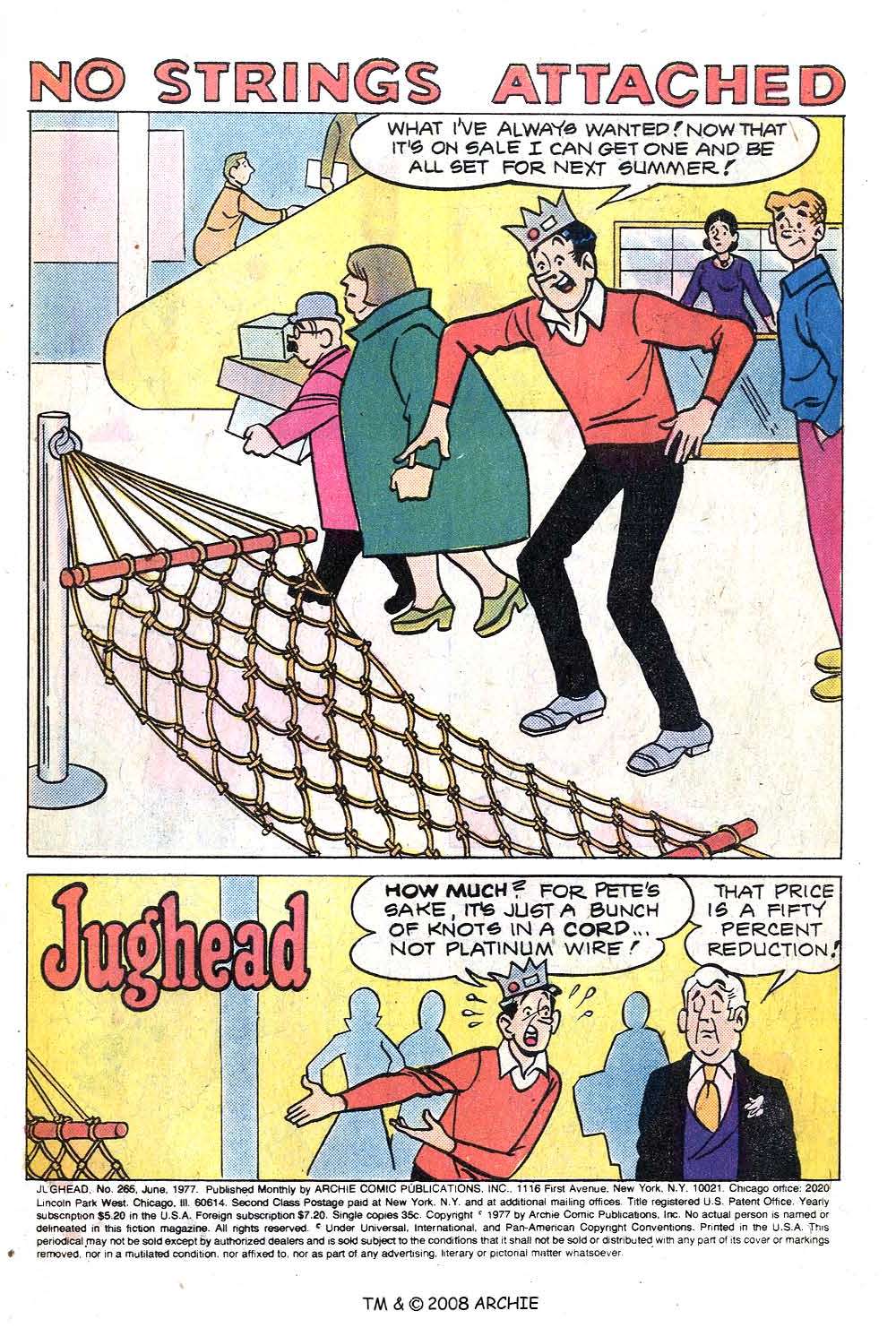 Read online Jughead (1965) comic -  Issue #265 - 3