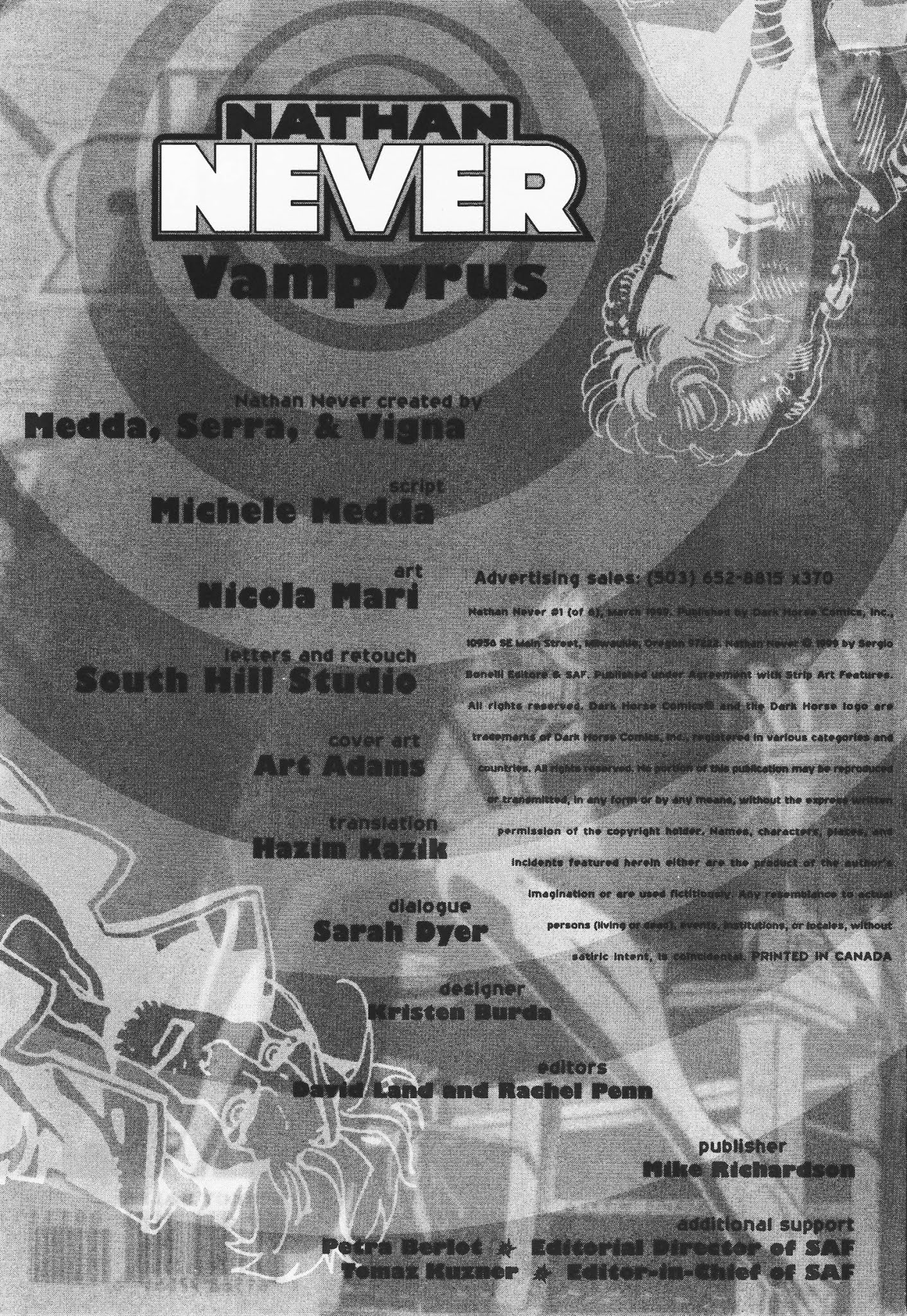 Read online Nathan Never comic -  Issue #1 - 2
