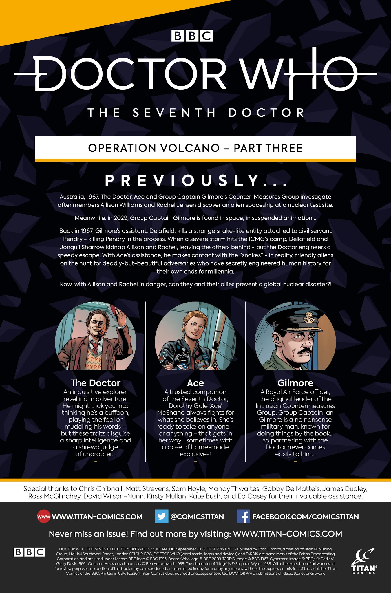 Read online Doctor Who: The Seventh Doctor: Operation Volcano comic -  Issue #3 - 3