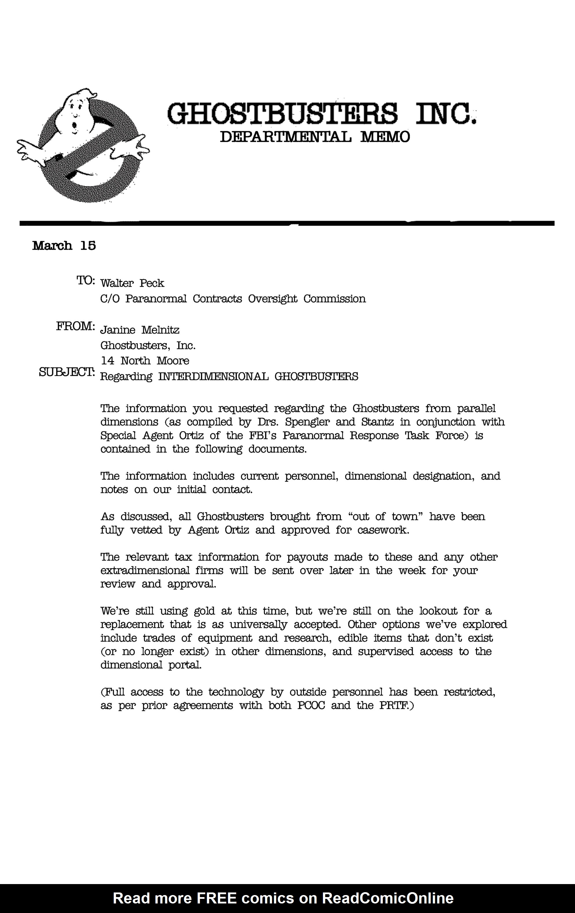 Read online Ghostbusters: Crossing Over comic -  Issue # _TPB - 224