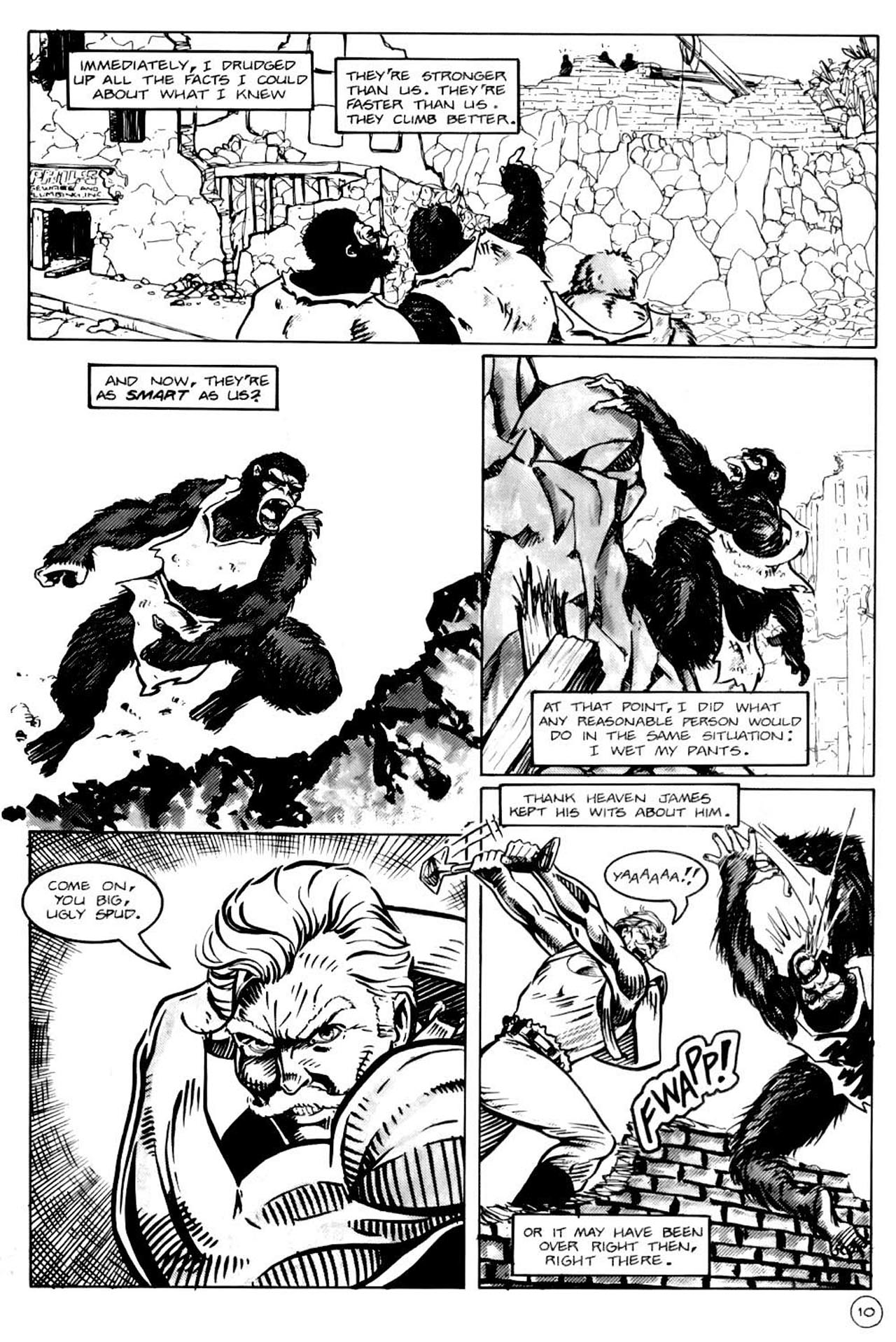 Read online Planet of the Apes (1990) comic -  Issue #14 - 12