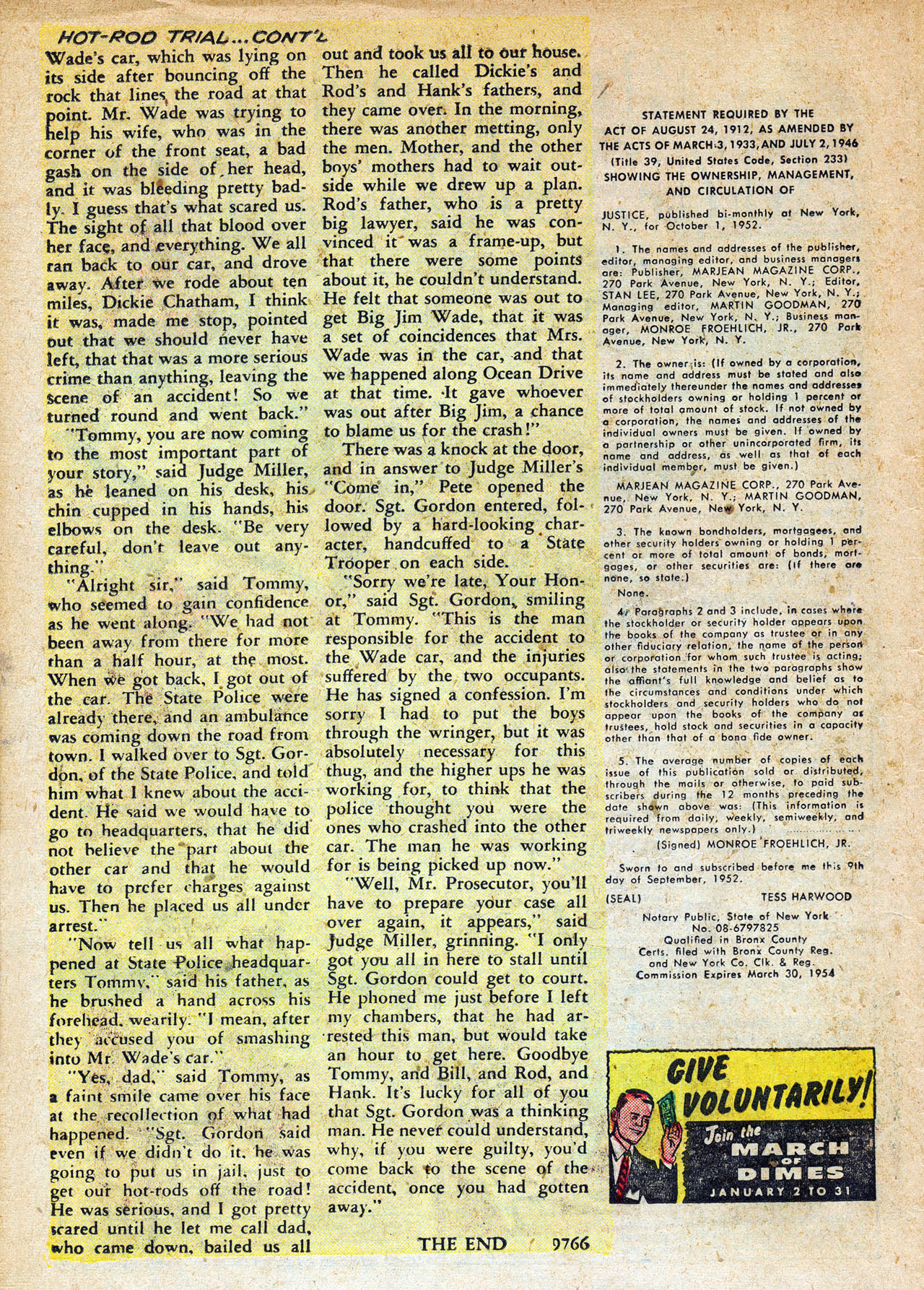 Read online Justice (1947) comic -  Issue #35 - 26