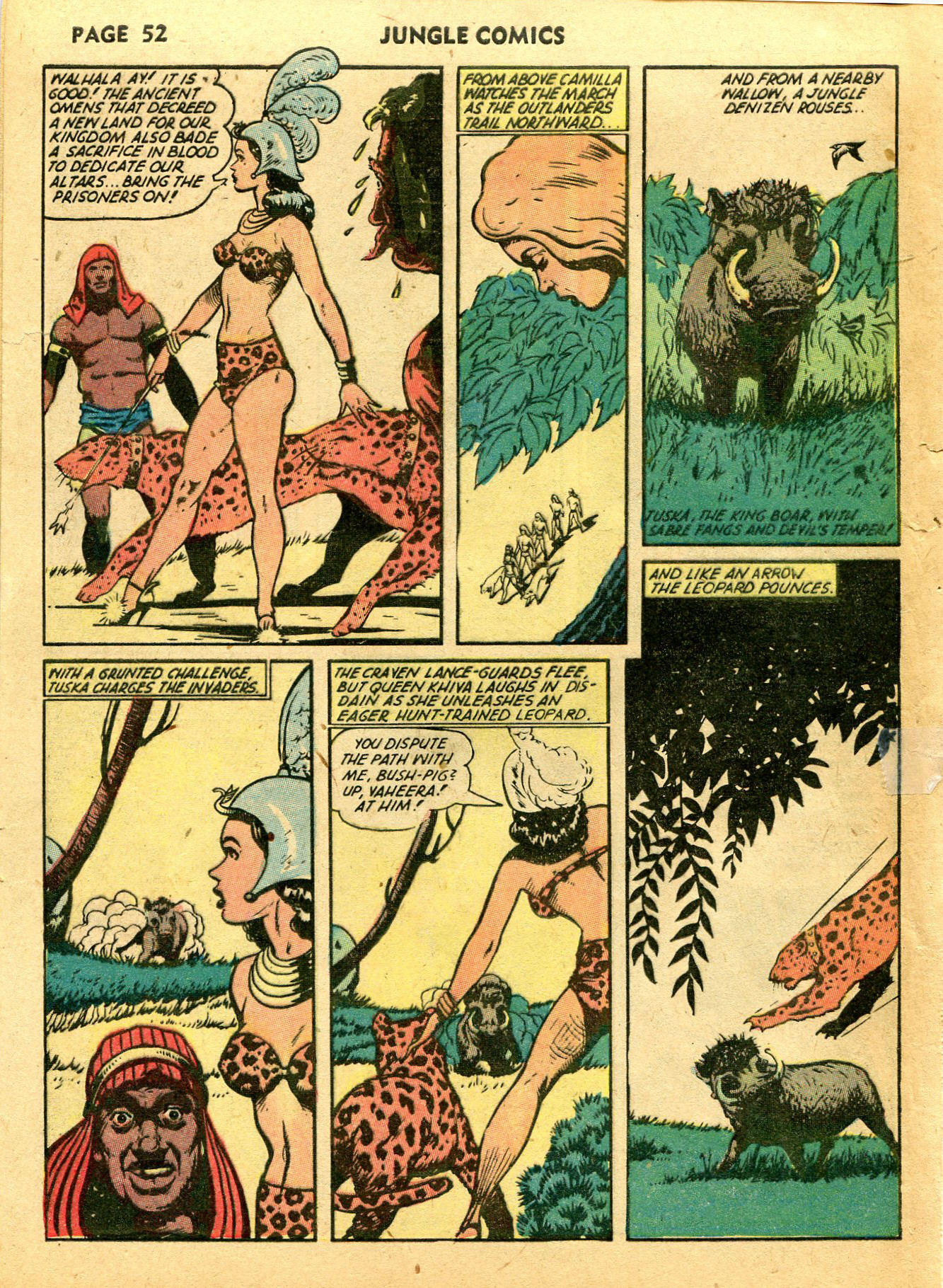 Read online Jungle Comics comic -  Issue #39 - 54