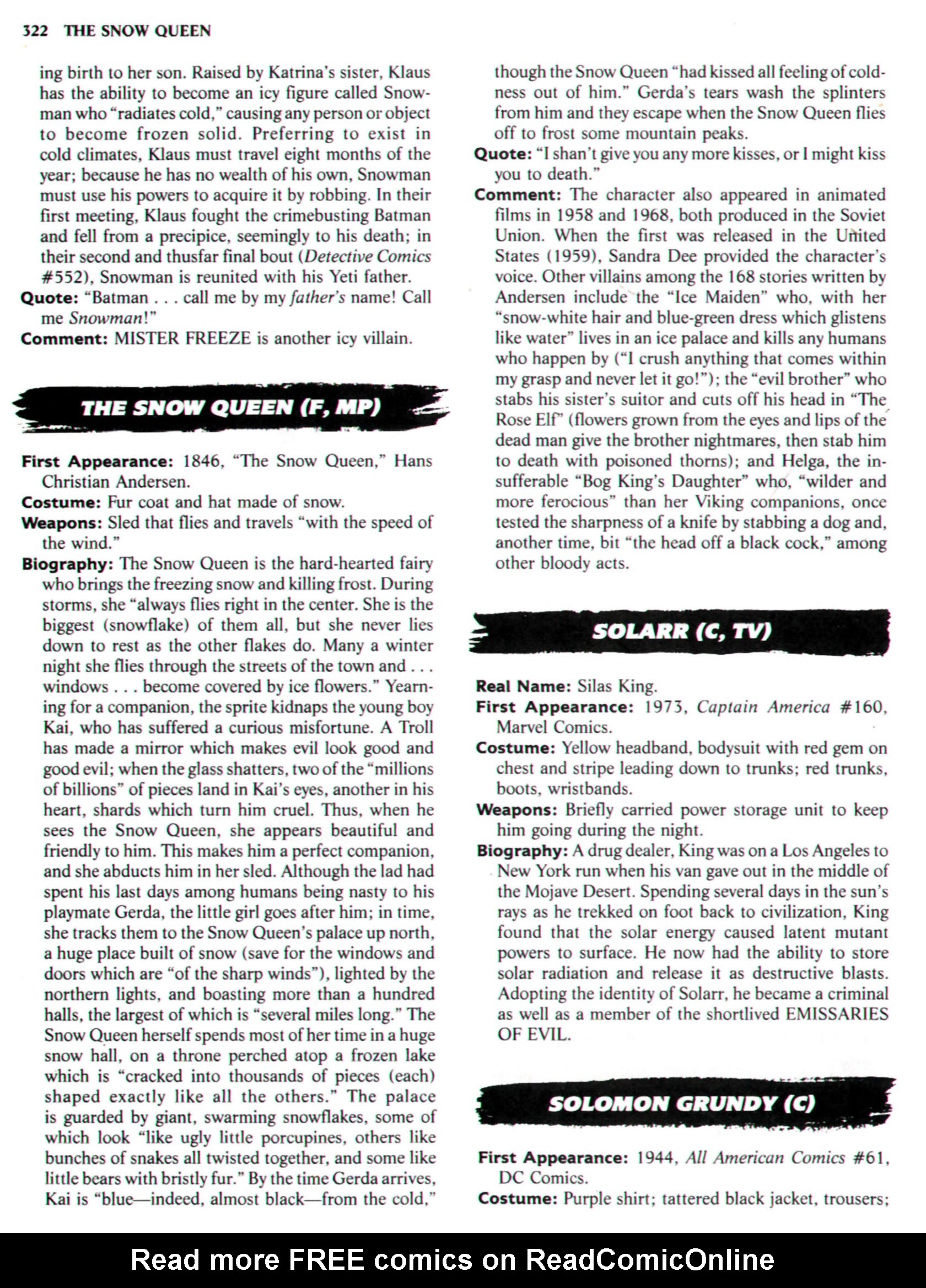 Read online The Encyclopedia of Super Villains comic -  Issue # TPB (Part 2) - 105
