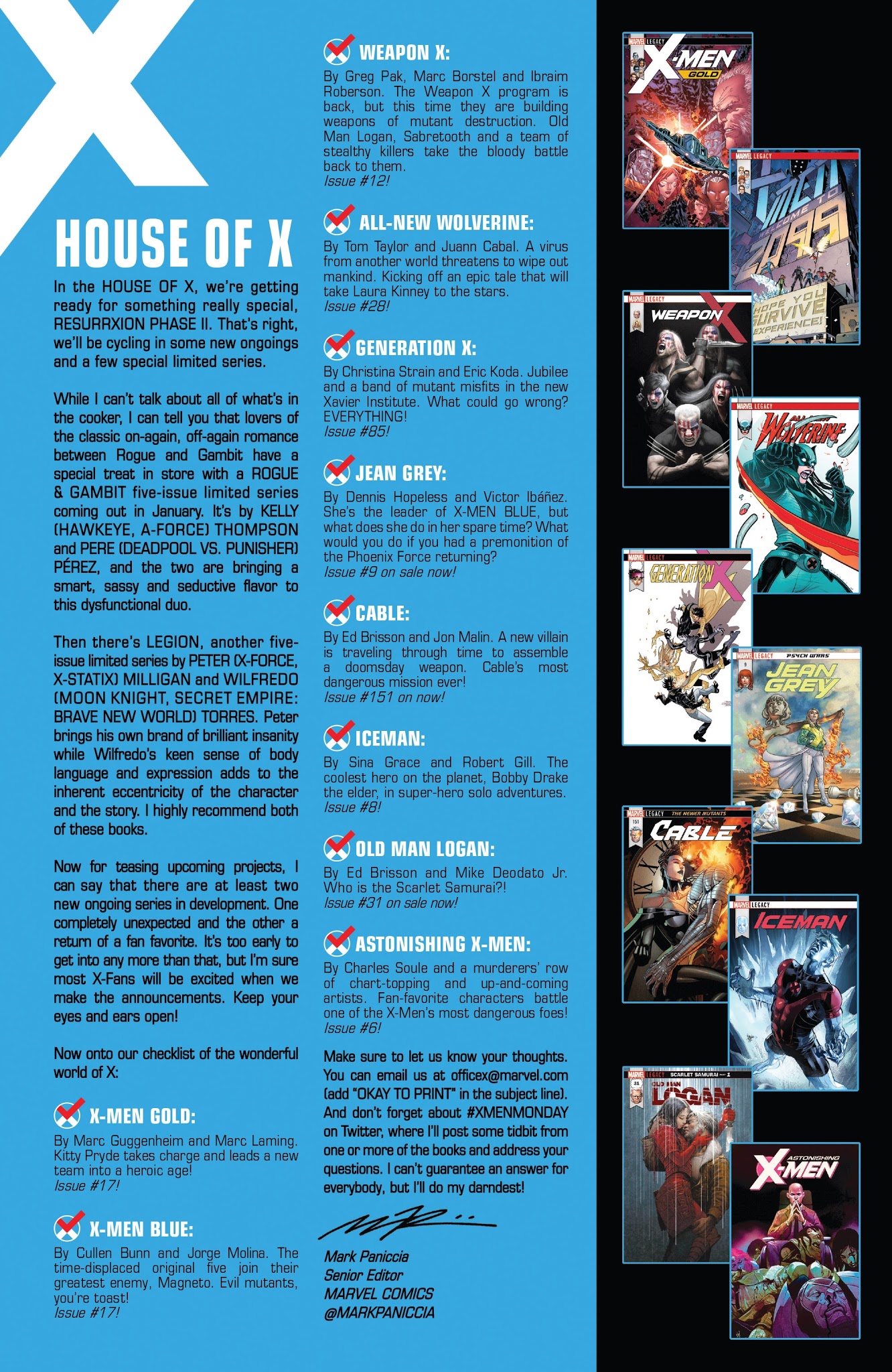 Read online X-Men: Blue comic -  Issue #16 - 19