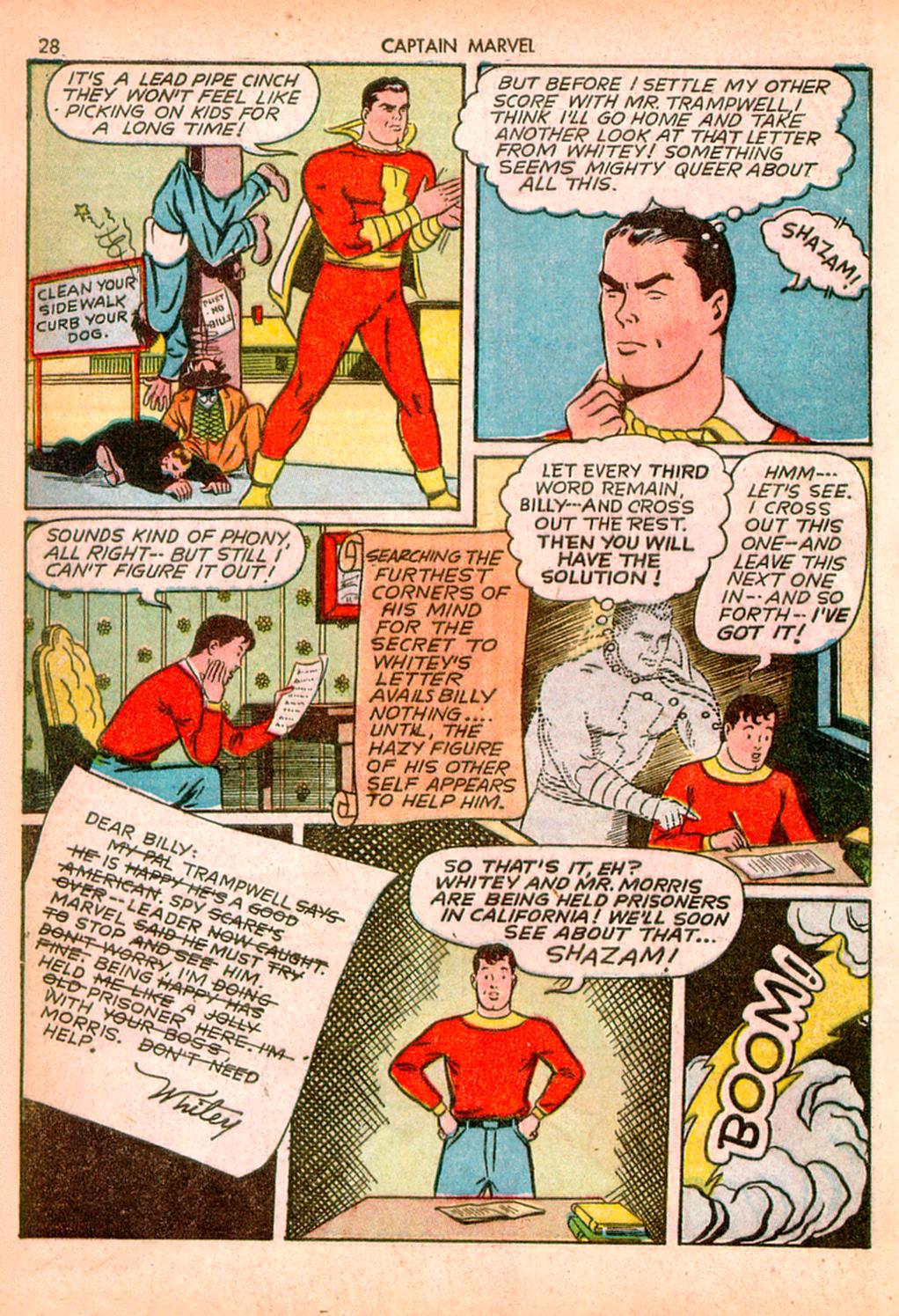 Read online Captain Marvel Adventures comic -  Issue #10 - 28