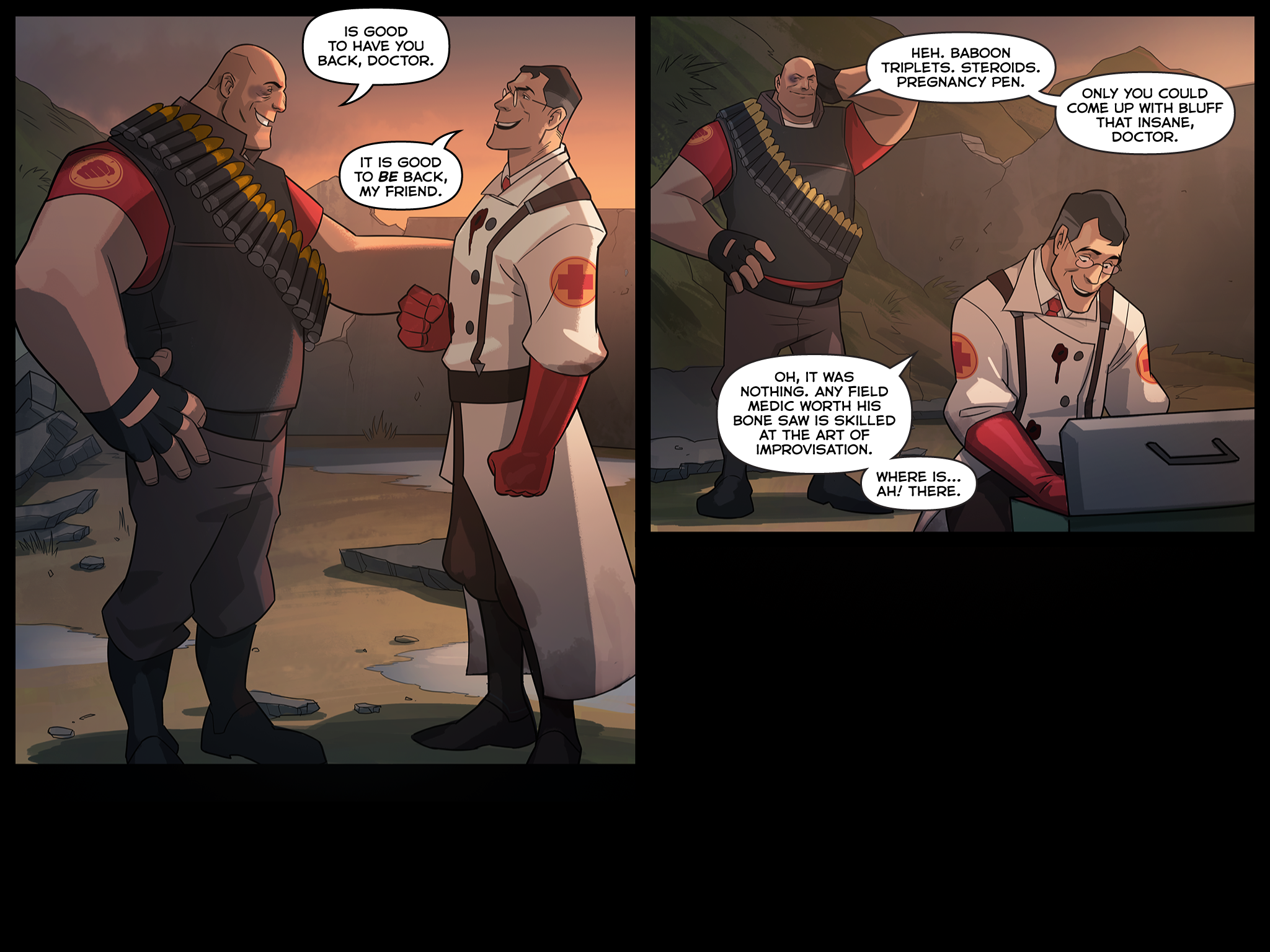 Read online Team Fortress 2 comic -  Issue #6 - 246