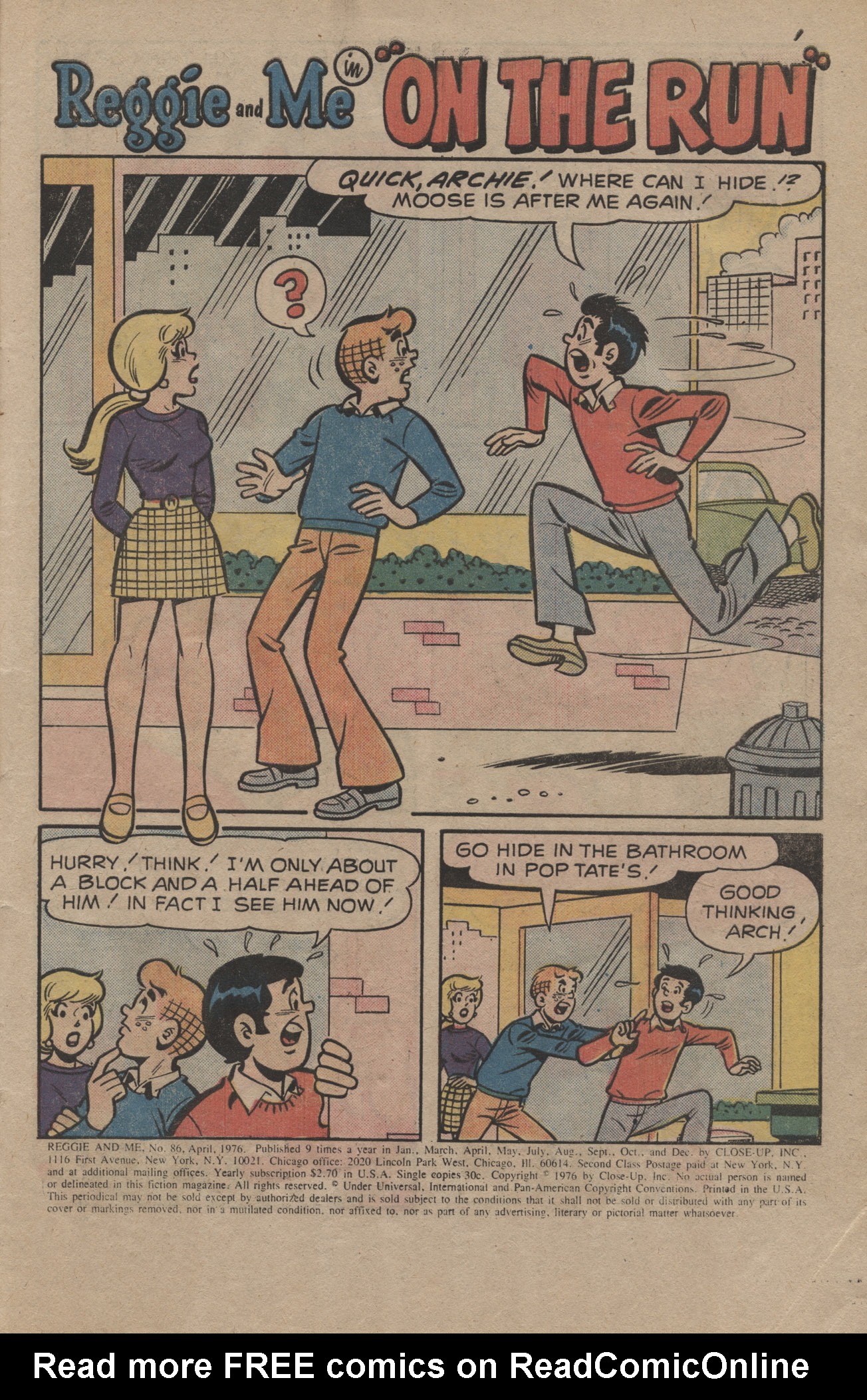 Read online Reggie and Me (1966) comic -  Issue #86 - 3