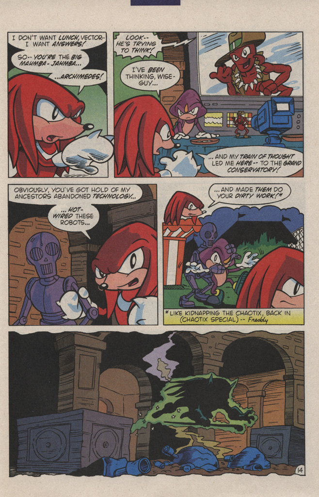 Read online Sonic's Friendly Nemesis, Knuckles comic -  Issue #1 - 21