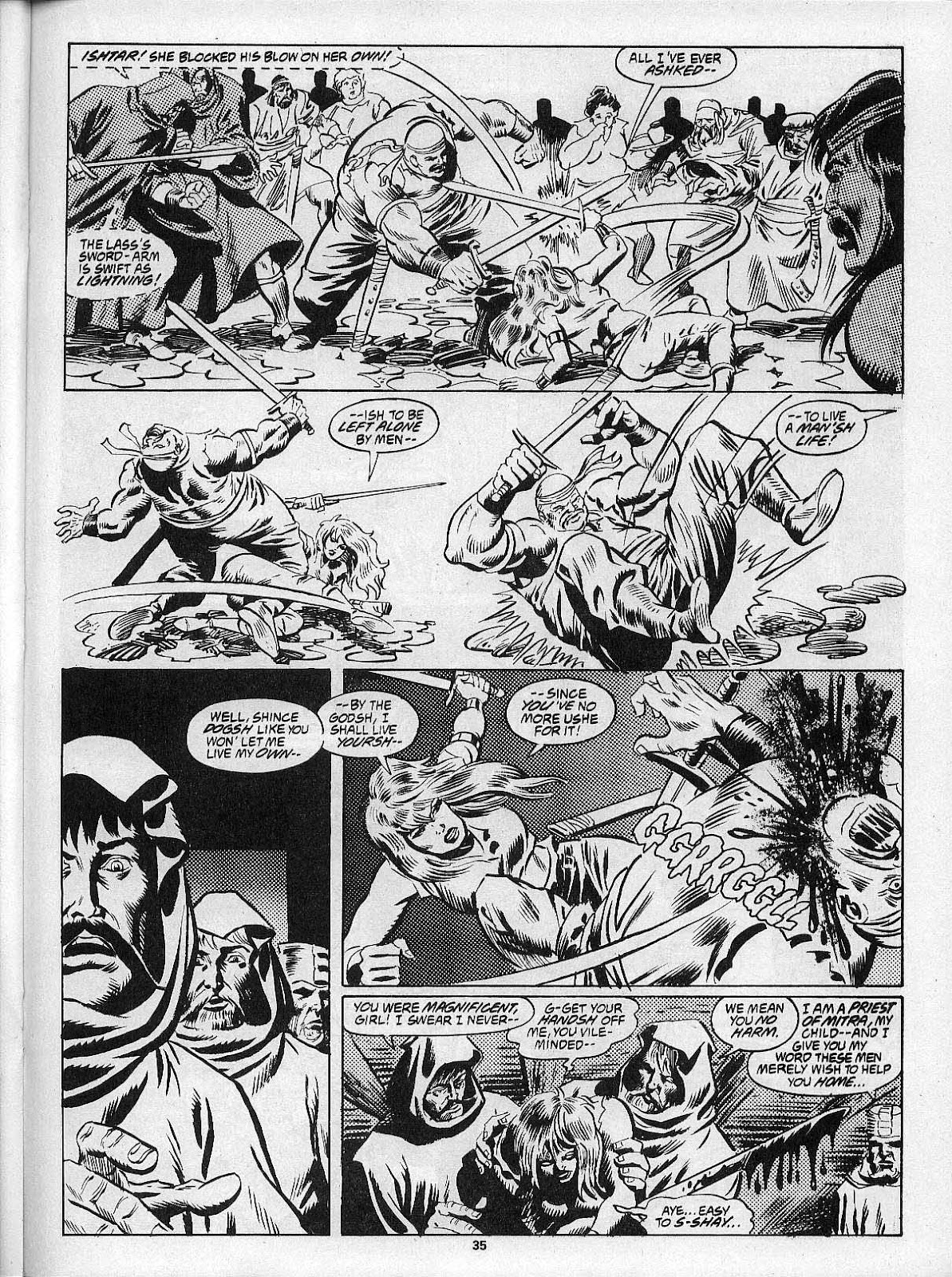 The Savage Sword Of Conan issue 201 - Page 37