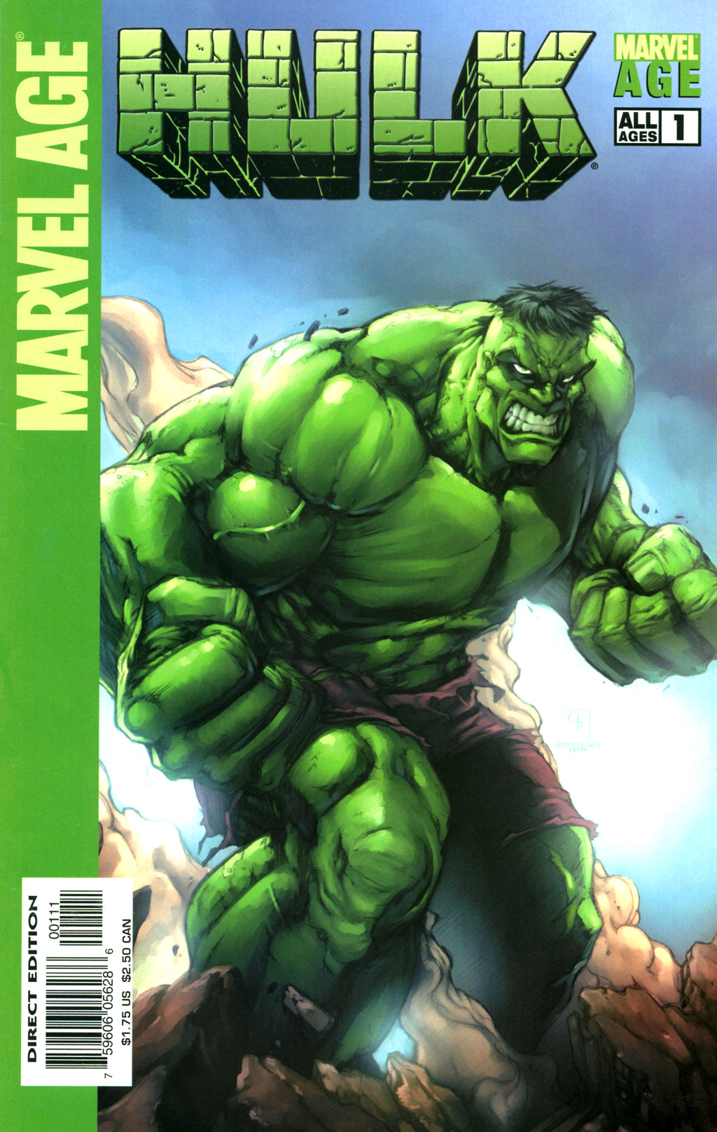 Read online Marvel Age Hulk comic -  Issue #1 - 1
