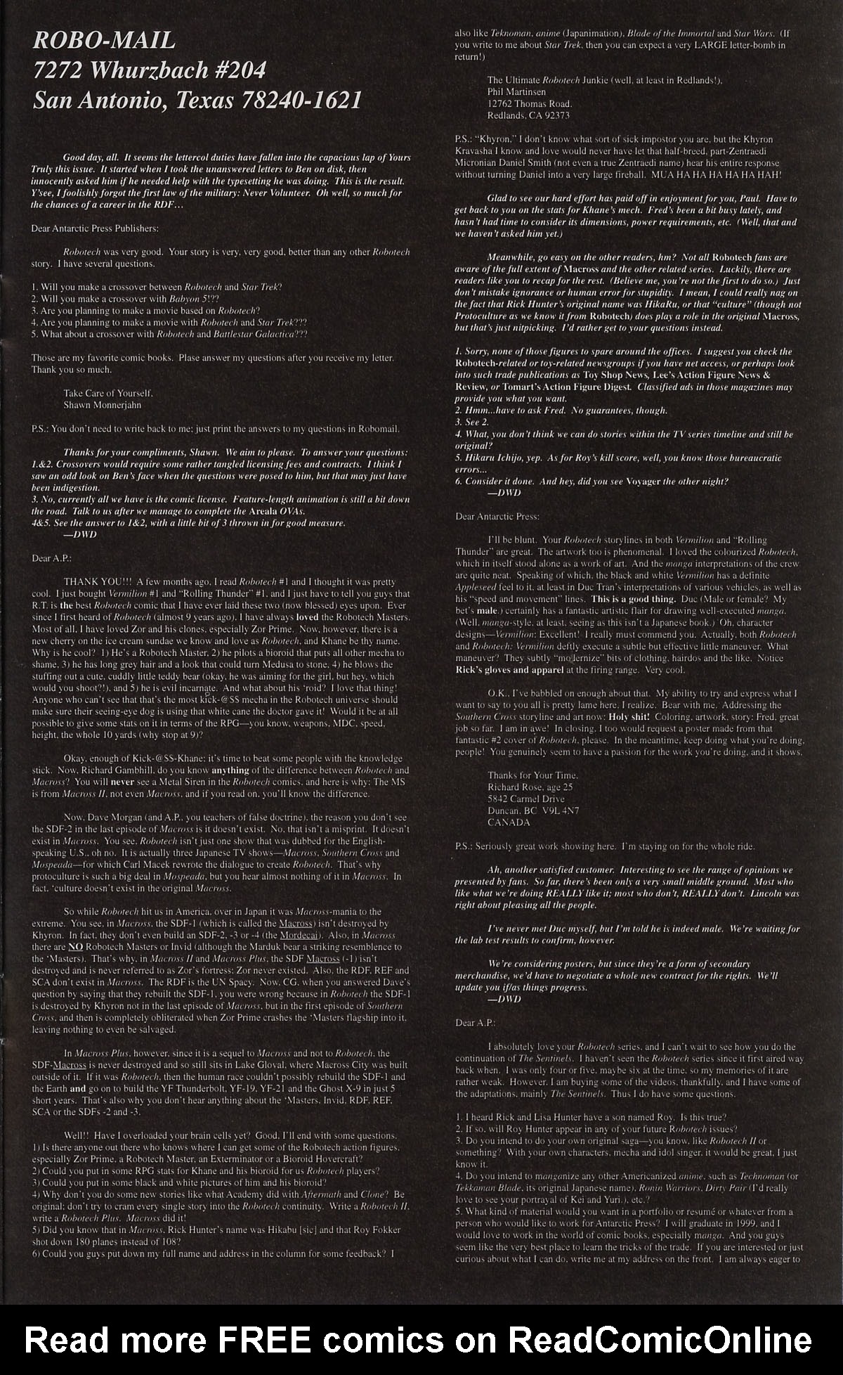 Read online Robotech (1997) comic -  Issue #6 - 20