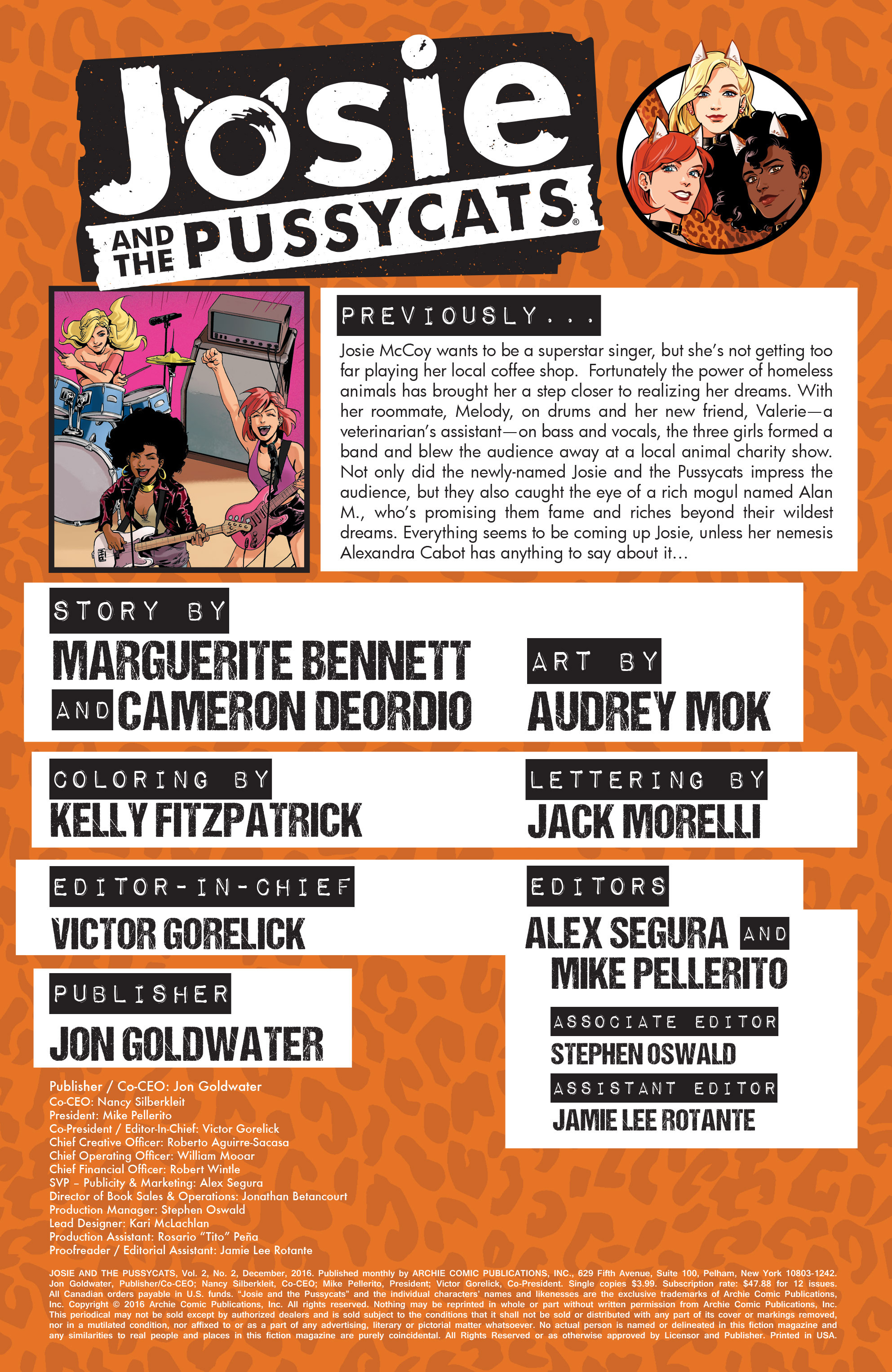 Read online Josie and the Pussycats comic -  Issue #2 - 2