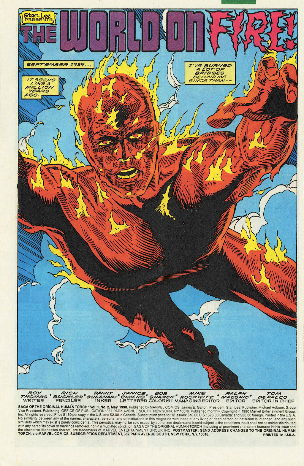 Read online The Saga of the Original Human Torch comic -  Issue #2 - 2