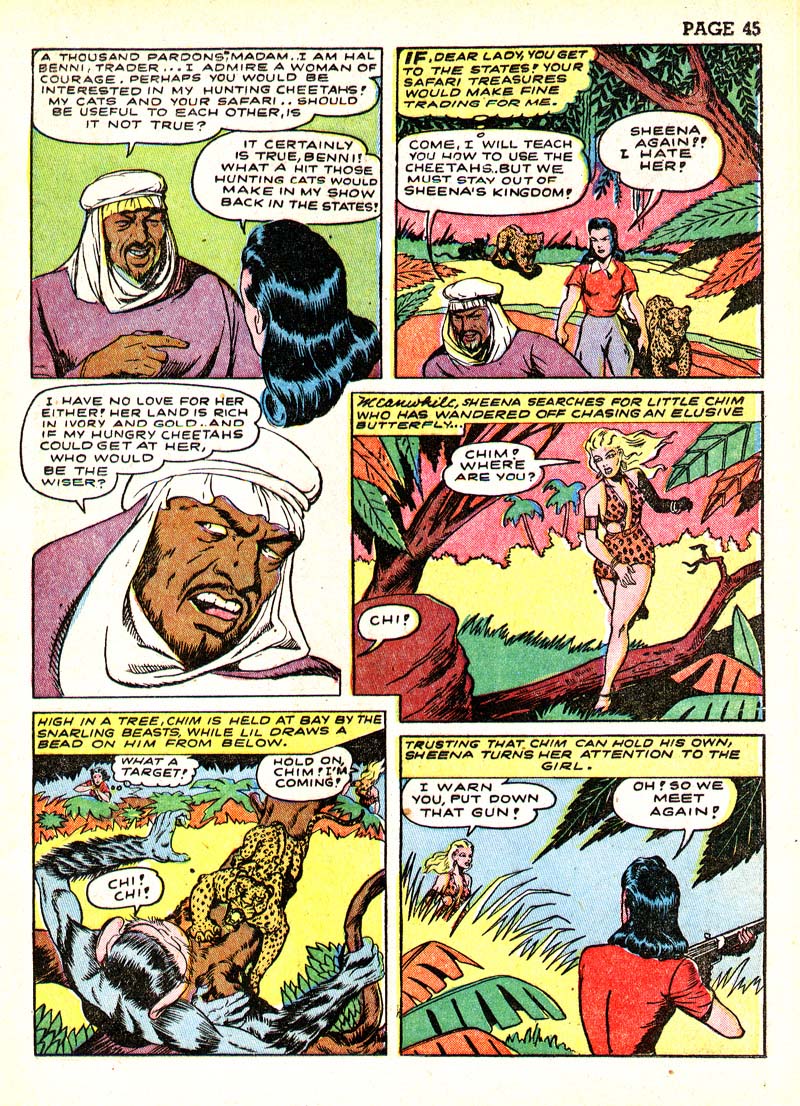 Read online Sheena, Queen of the Jungle (1942) comic -  Issue #3 - 48