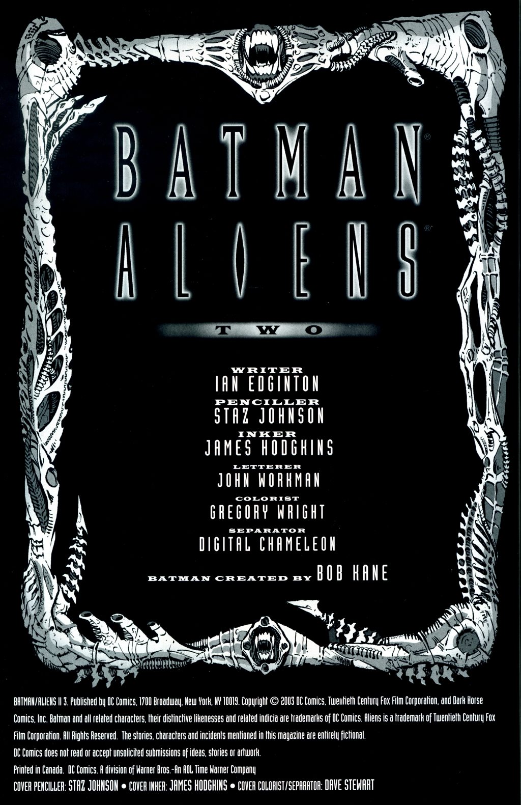 Read online Batman/Aliens II comic -  Issue #3 - 2