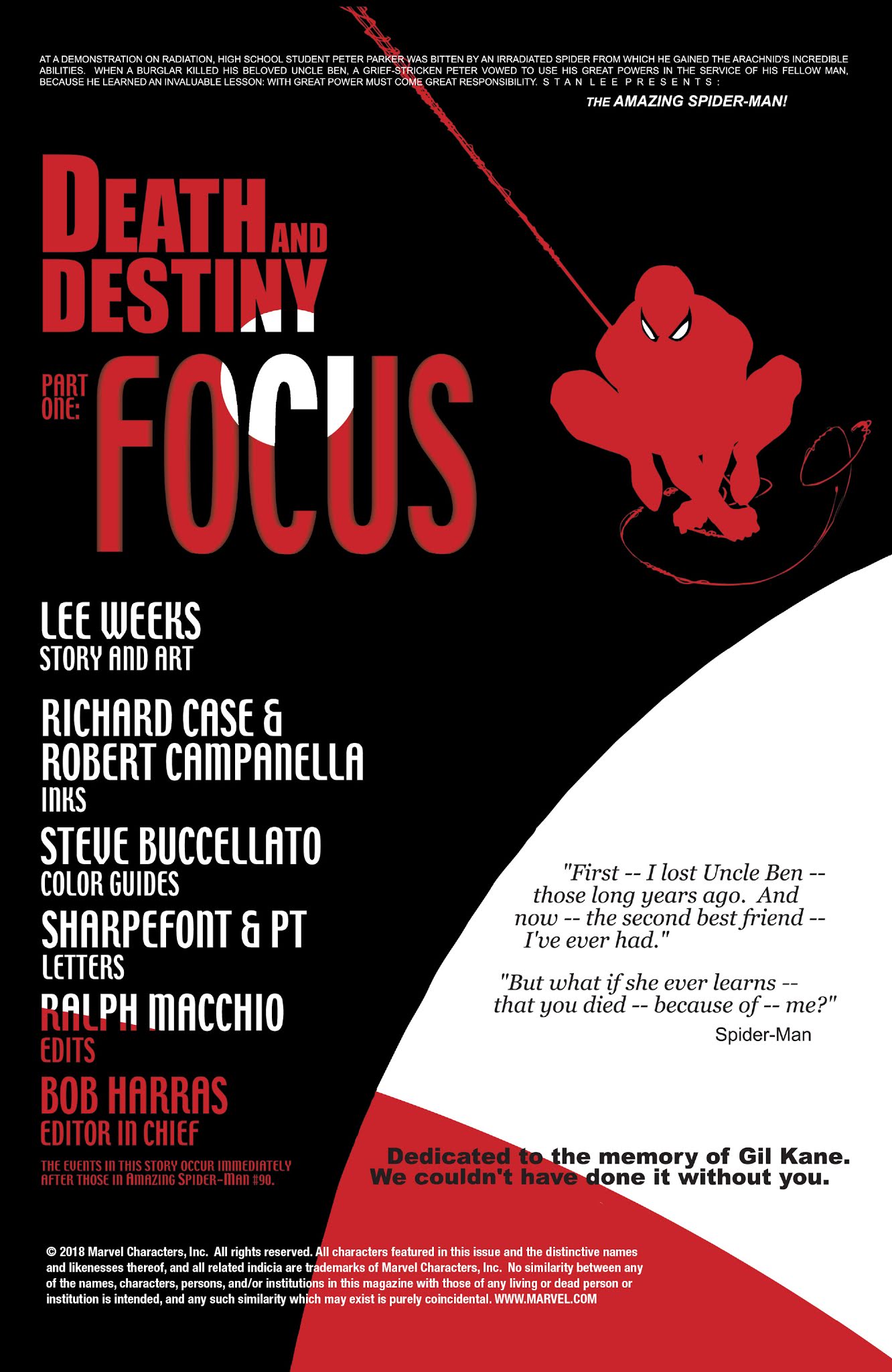 Read online Spider-Man: Death and Destiny comic -  Issue #1 - 2