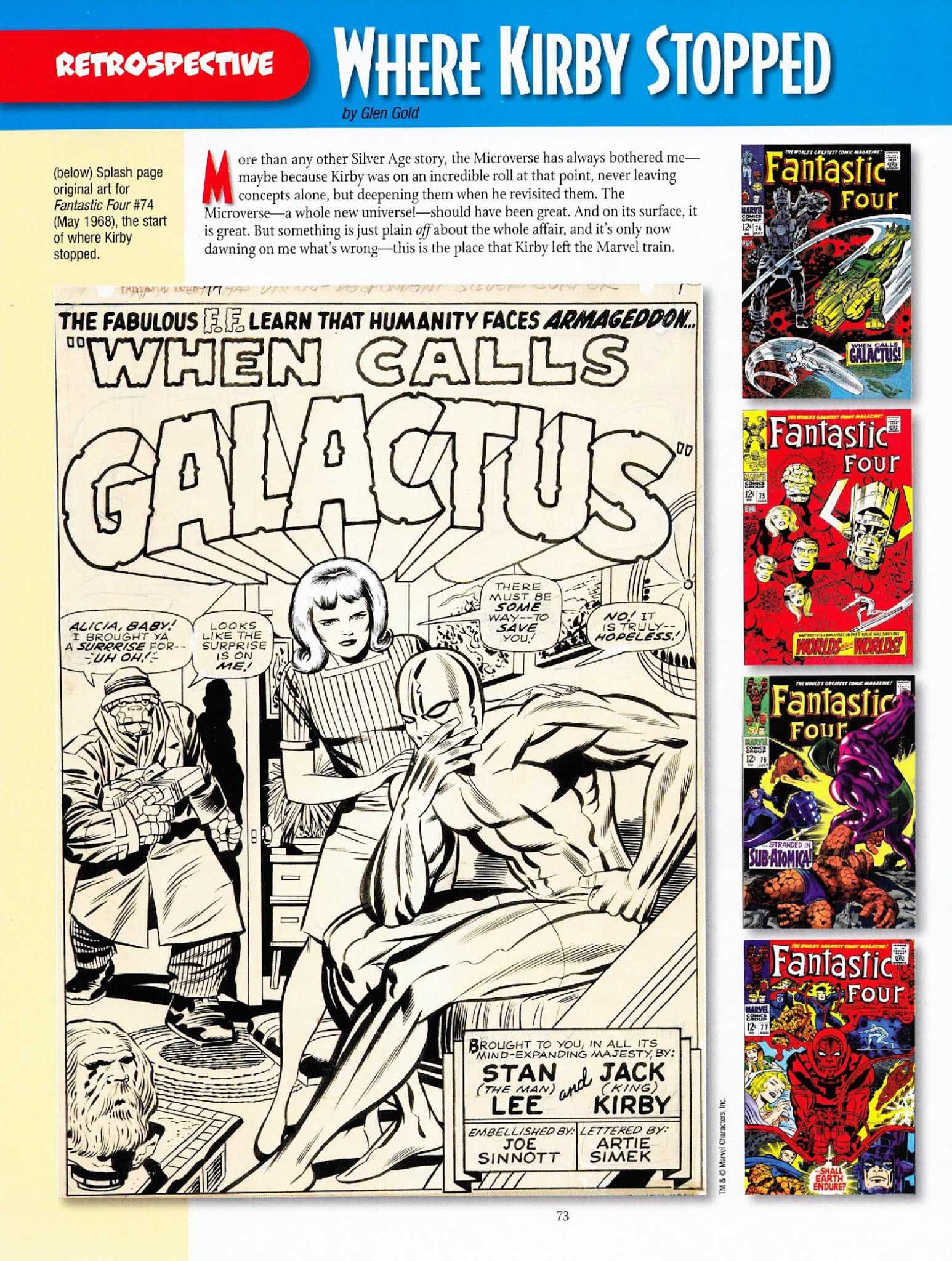 Read online The Jack Kirby Collector comic -  Issue #61 - 72