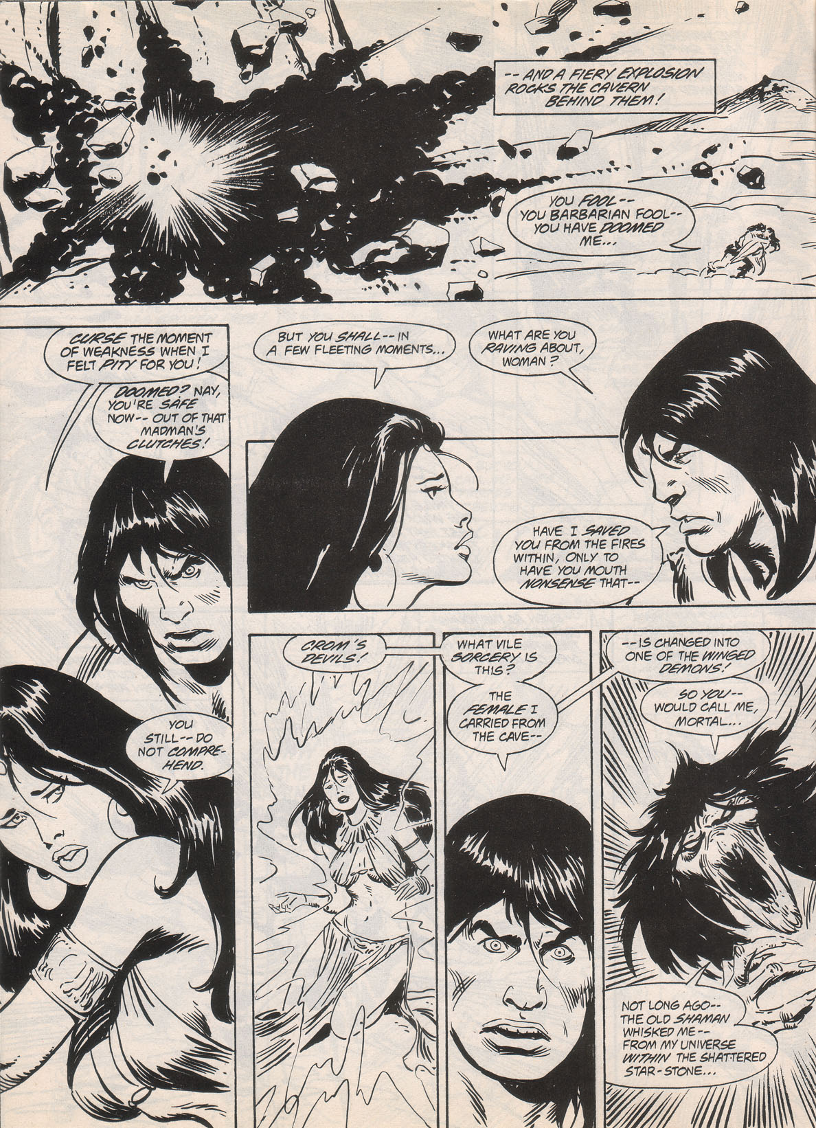 Read online The Savage Sword Of Conan comic -  Issue #222 - 19