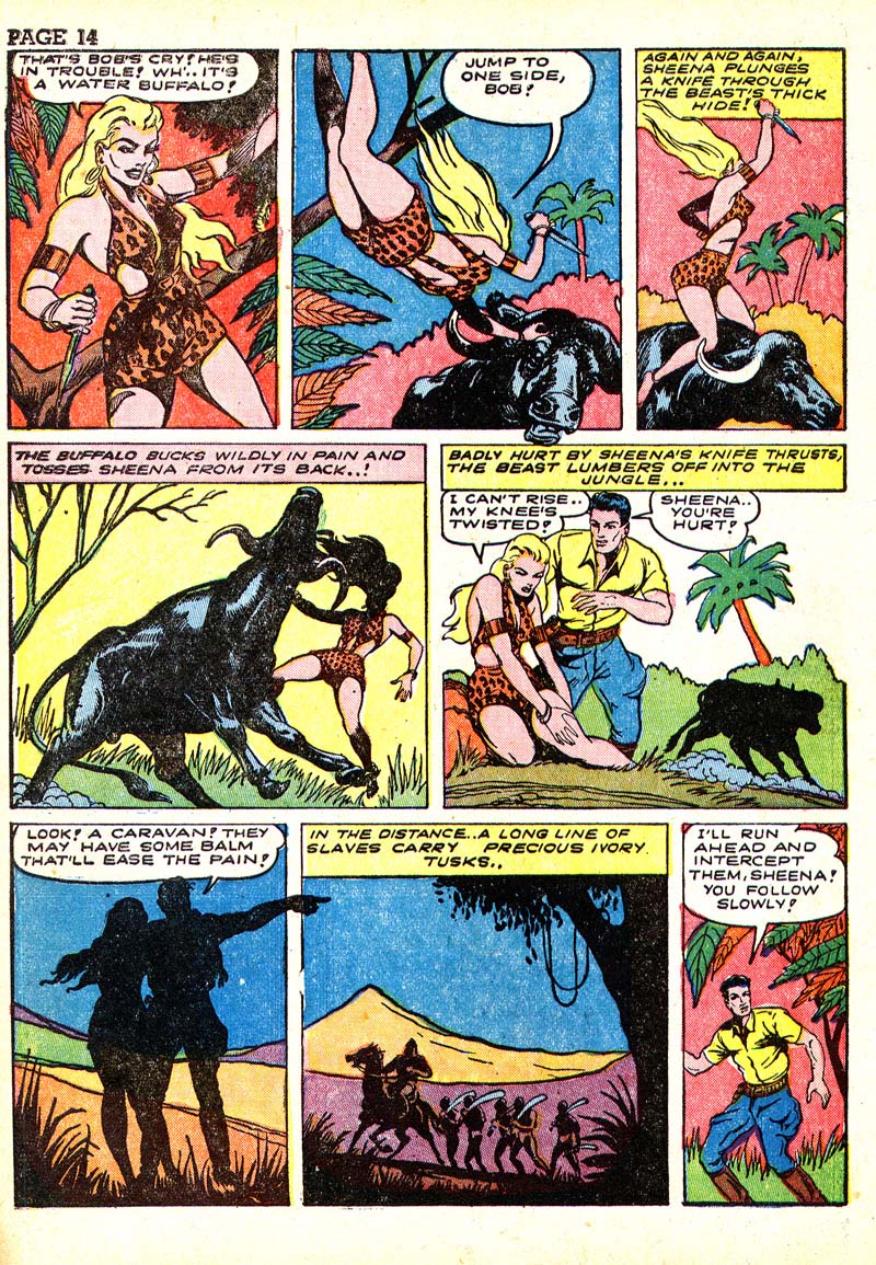 Read online Sheena, Queen of the Jungle (1942) comic -  Issue #3 - 17