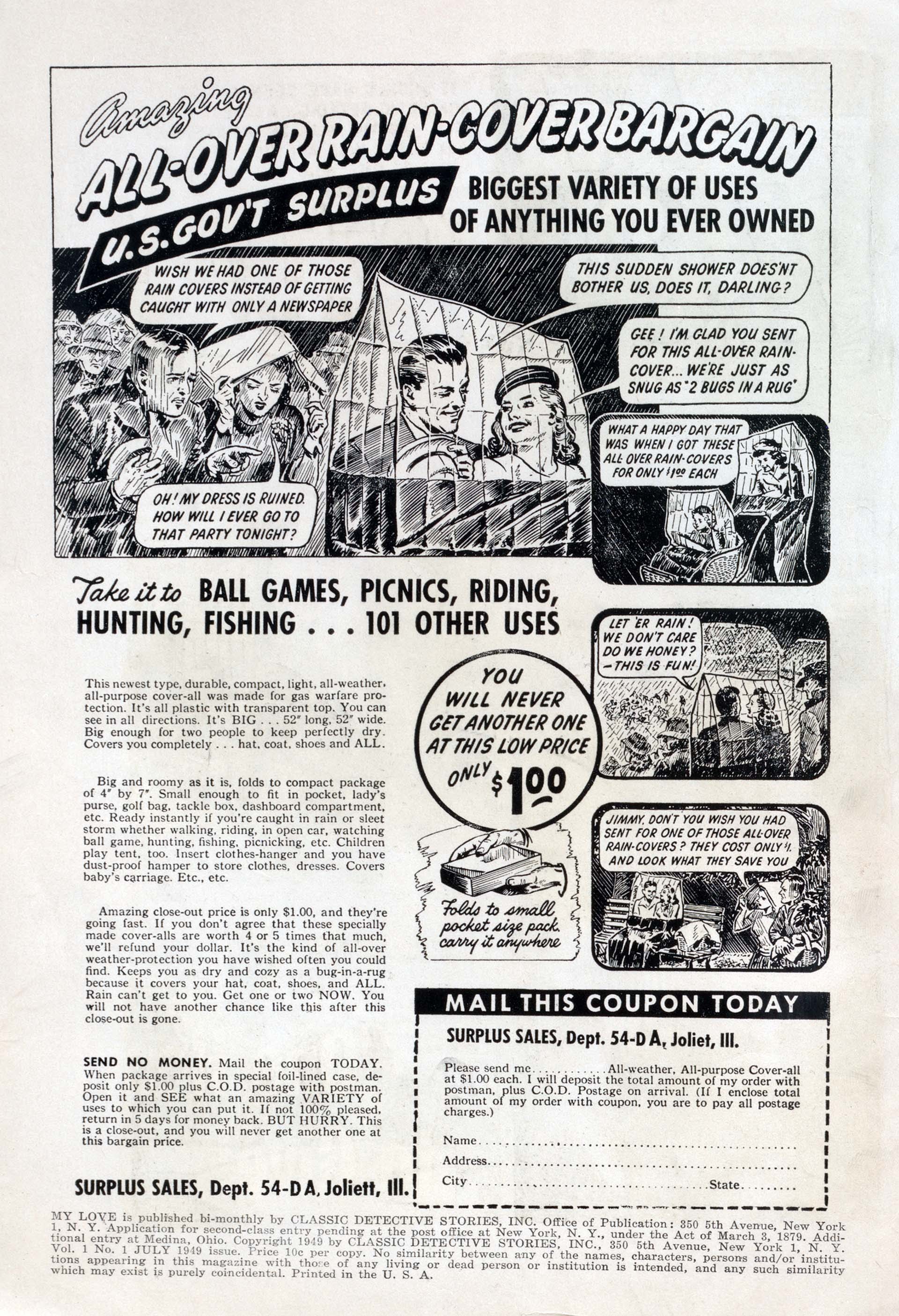 Read online My Love (1949) comic -  Issue #1 - 2