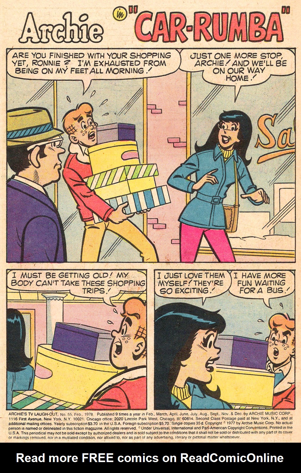 Read online Archie's TV Laugh-Out comic -  Issue #55 - 3