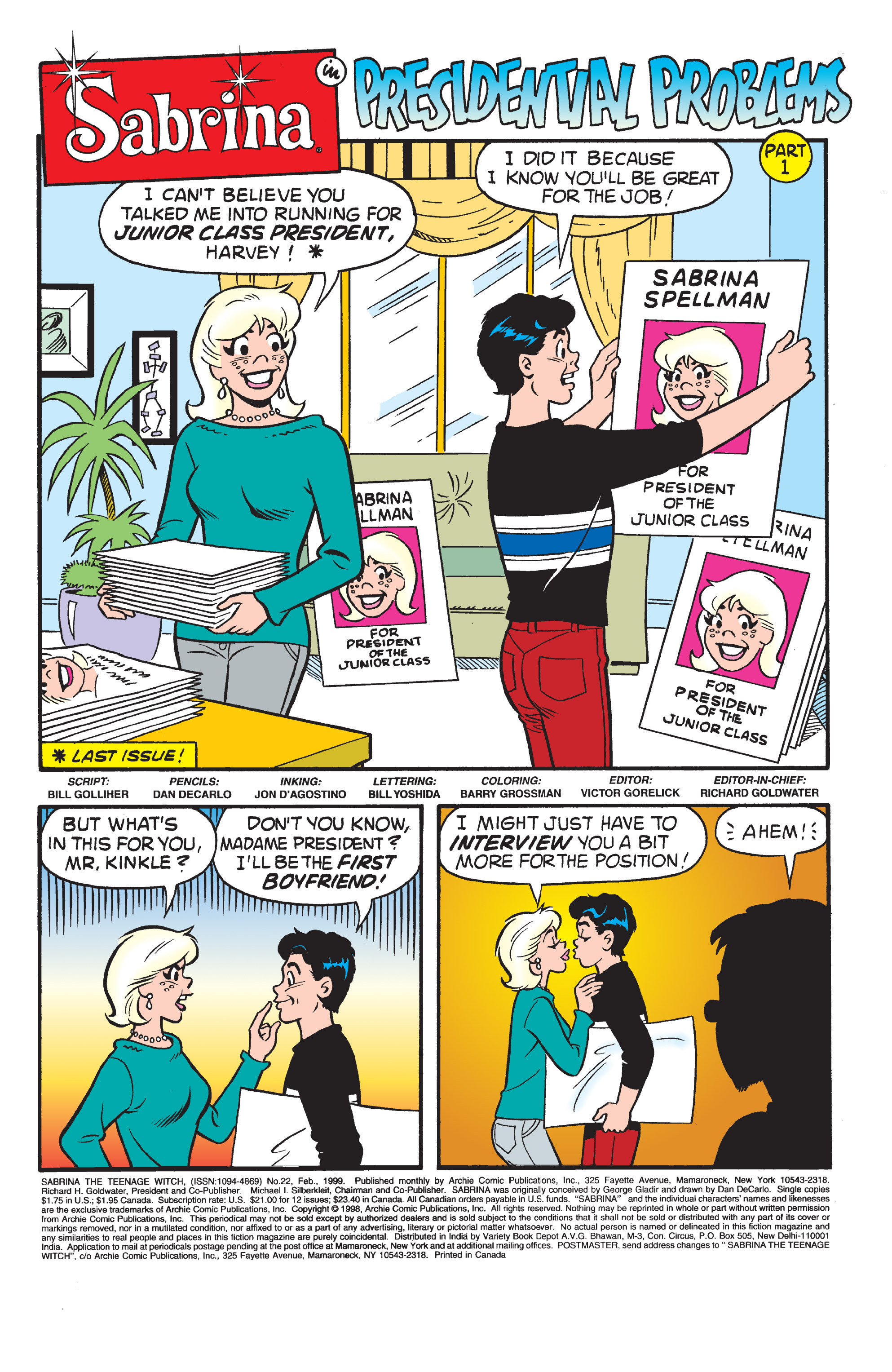 Read online Sabrina the Teenage Witch (1997) comic -  Issue #22 - 2