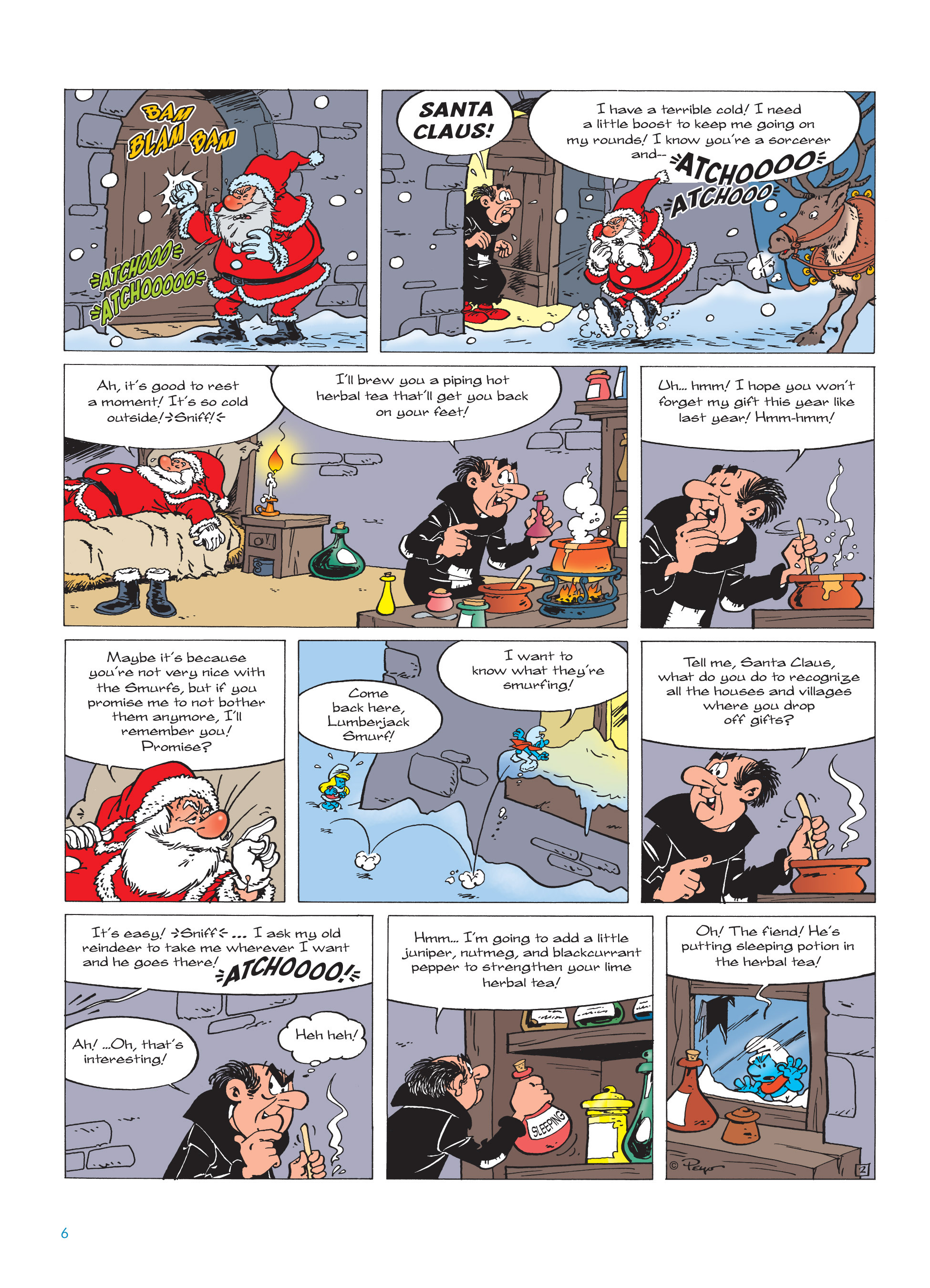 Read online The Smurfs Christmas comic -  Issue # Full - 6