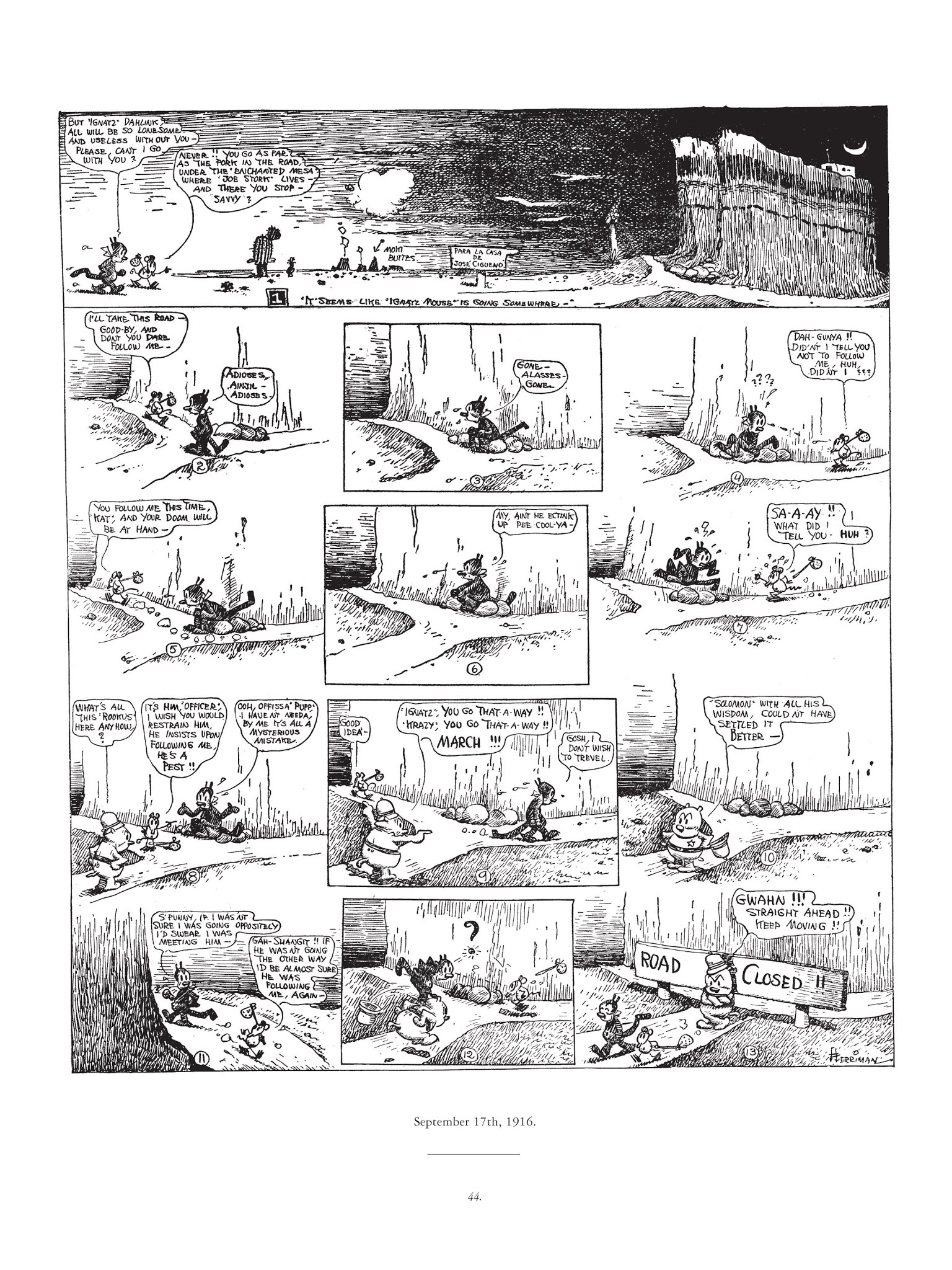 Read online Krazy & Ignatz comic -  Issue # TPB 1 - 44