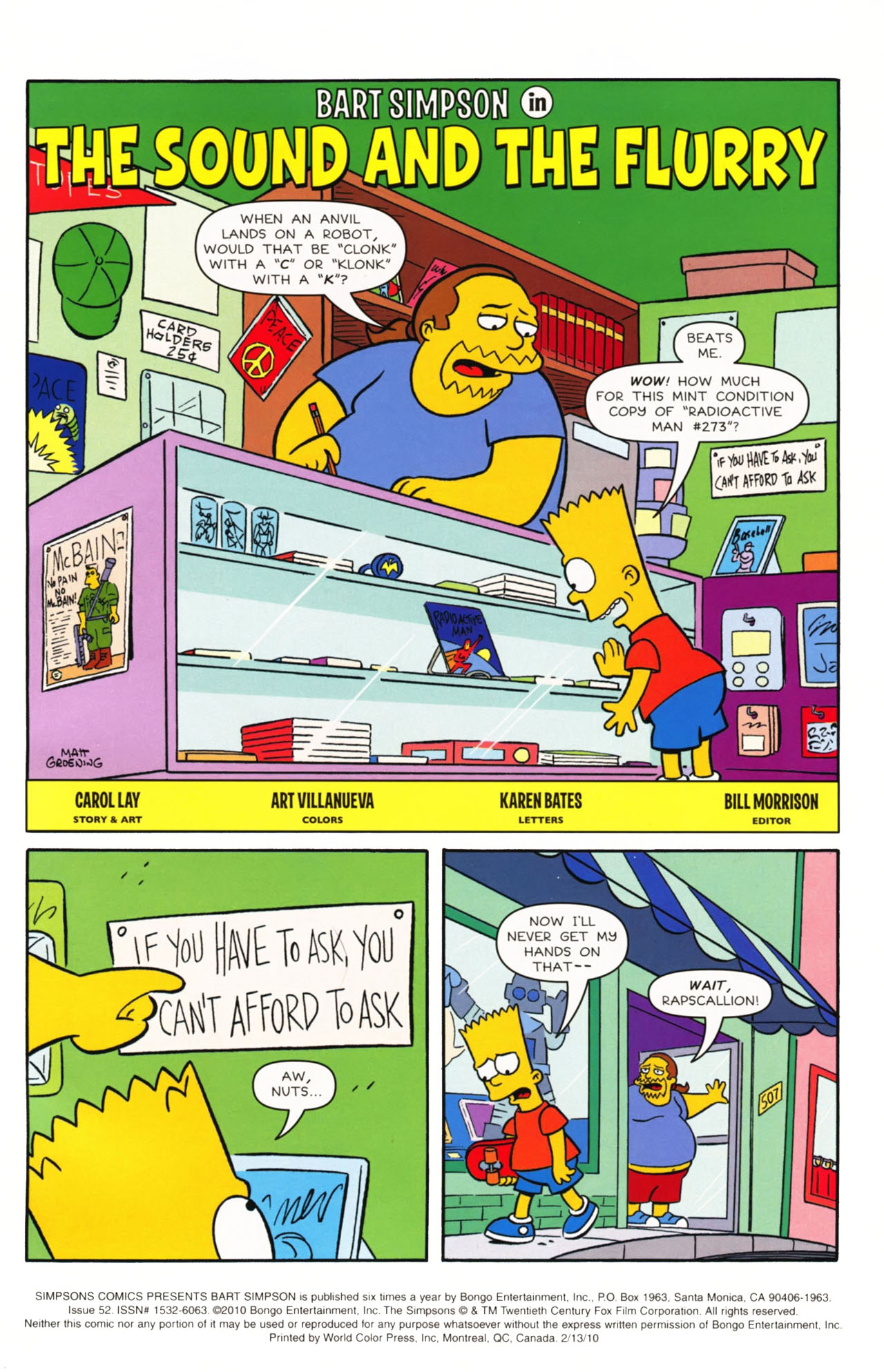 Read online Simpsons Comics Presents Bart Simpson comic -  Issue #52 - 2