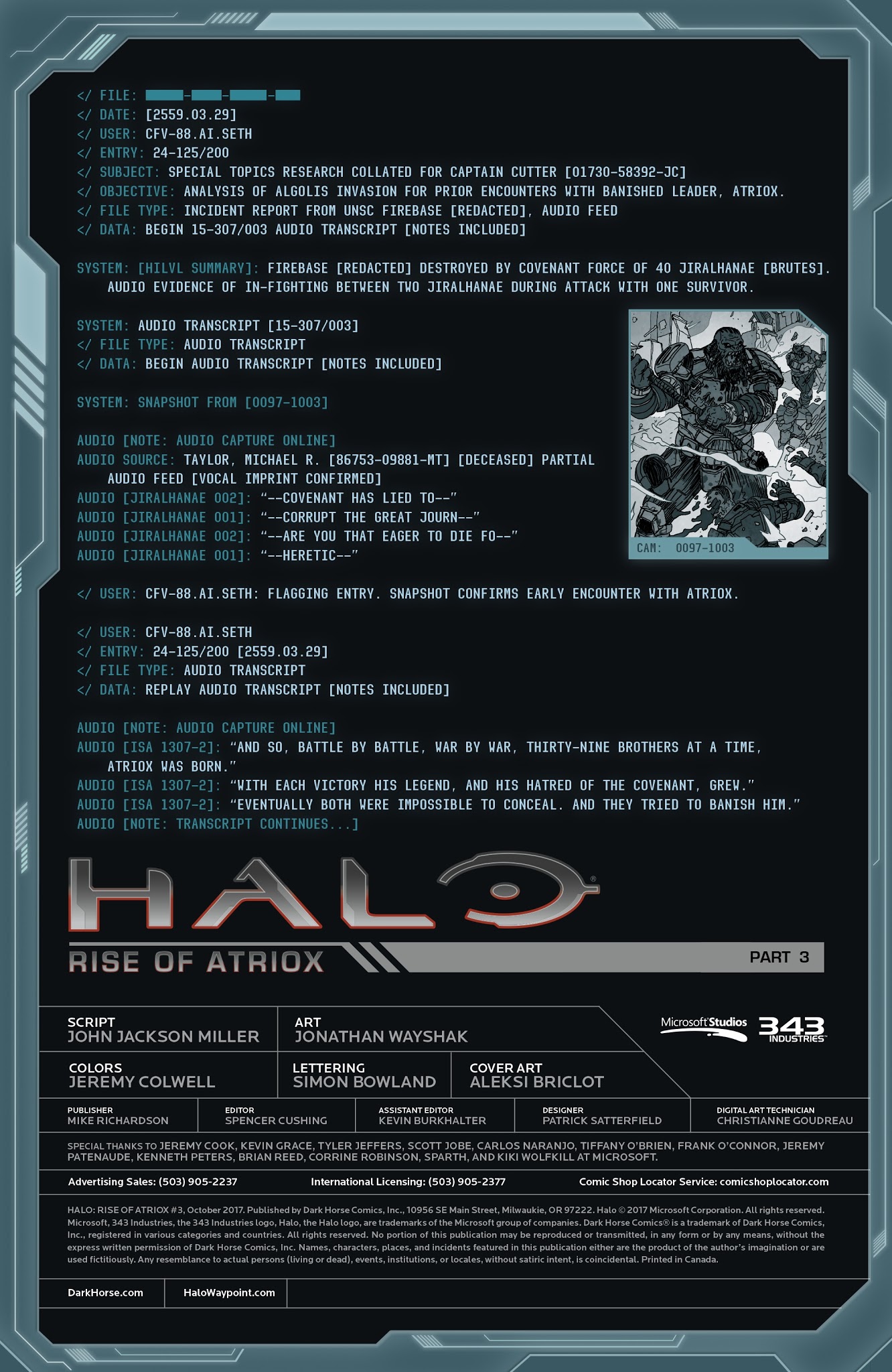 Read online Halo: Rise of Atriox comic -  Issue #3 - 2