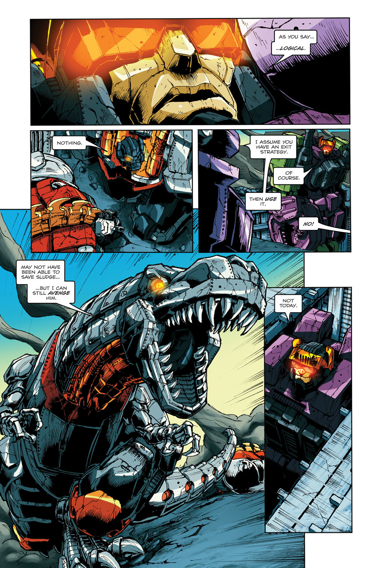 Read online The Transformers: Maximum Dinobots comic -  Issue #5 - 12