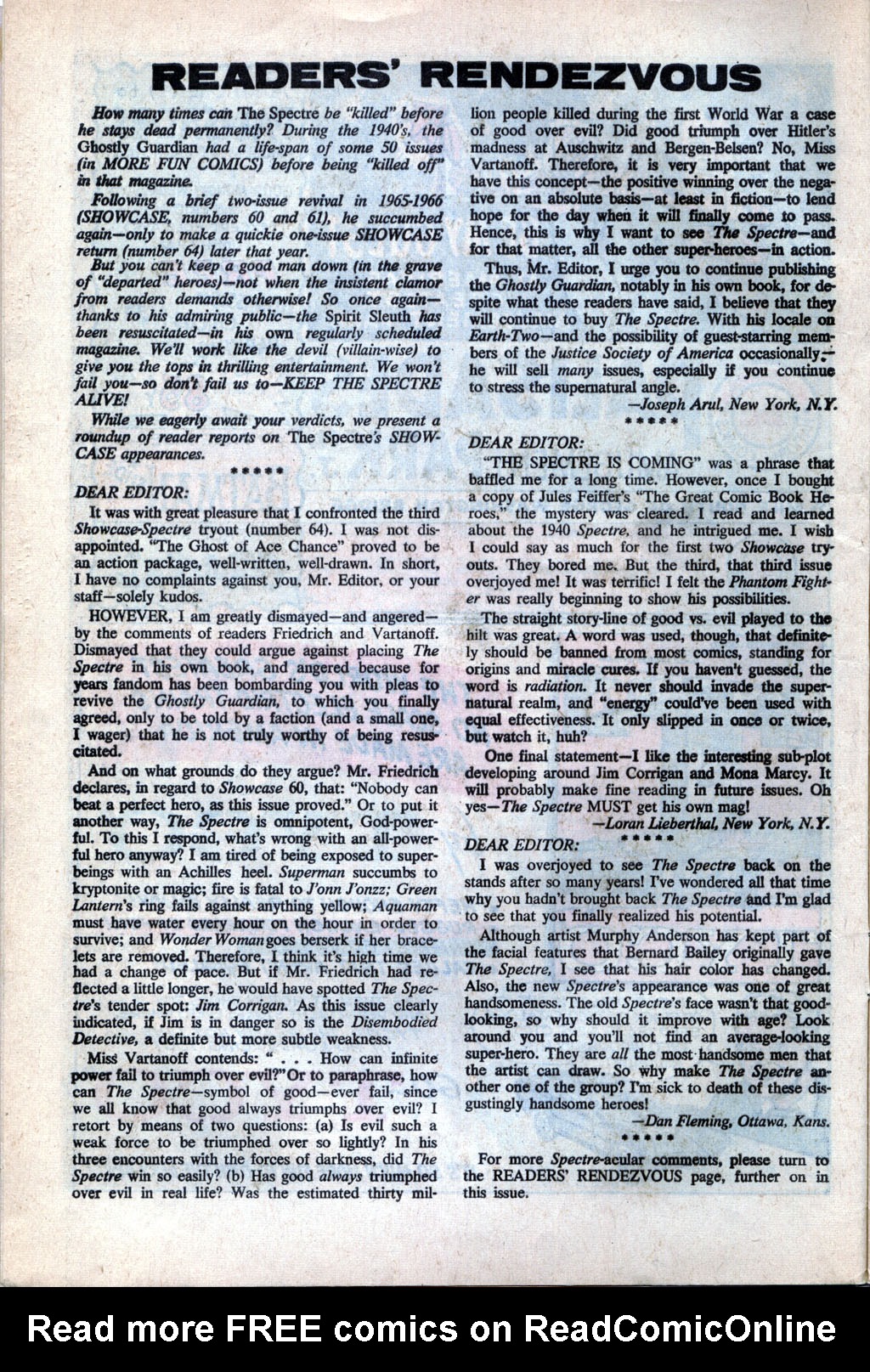 Read online The Spectre (1967) comic -  Issue #1 - 6