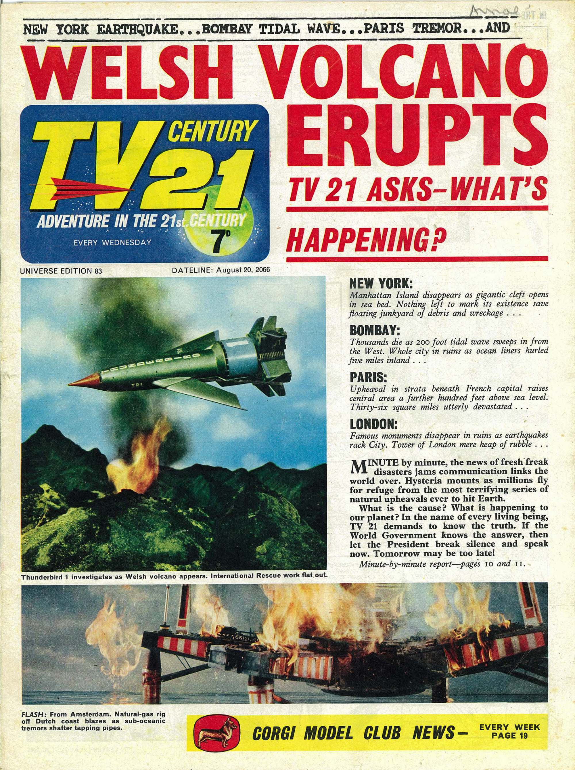 Read online TV Century 21 (TV 21) comic -  Issue #83 - 1