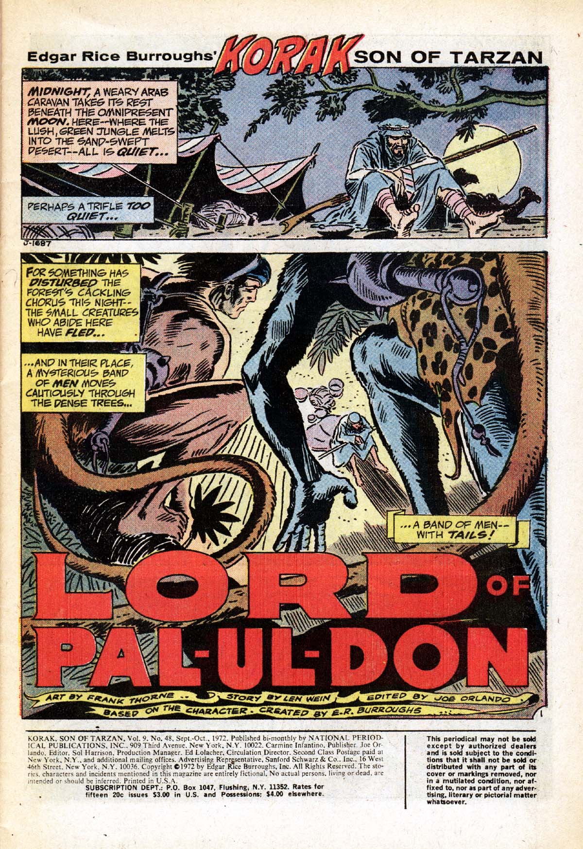 Read online Korak, Son of Tarzan (1972) comic -  Issue #48 - 2