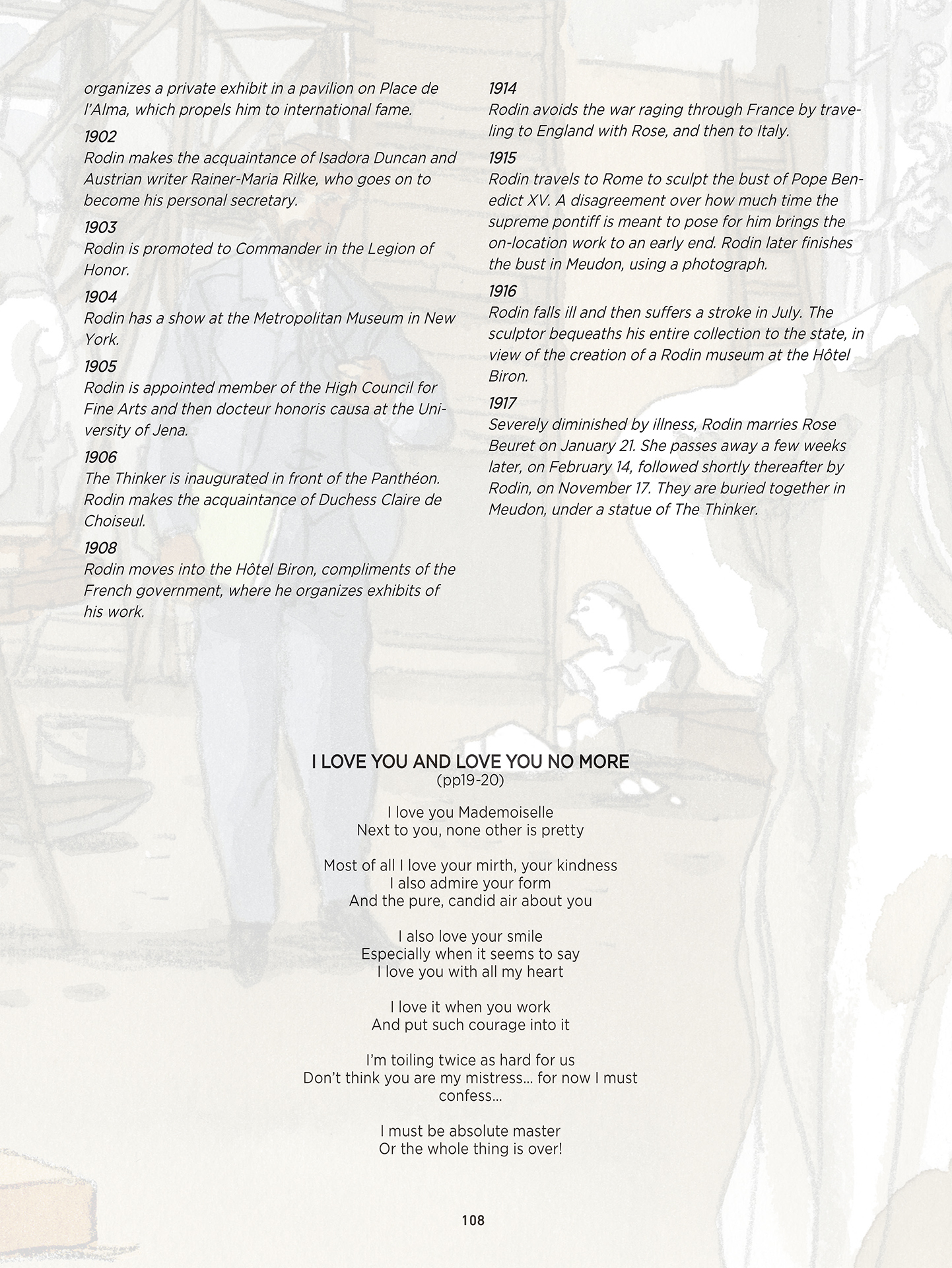 Read online Rodin: Fugit Amor, An Intimate Portrait comic -  Issue # TPB - 108