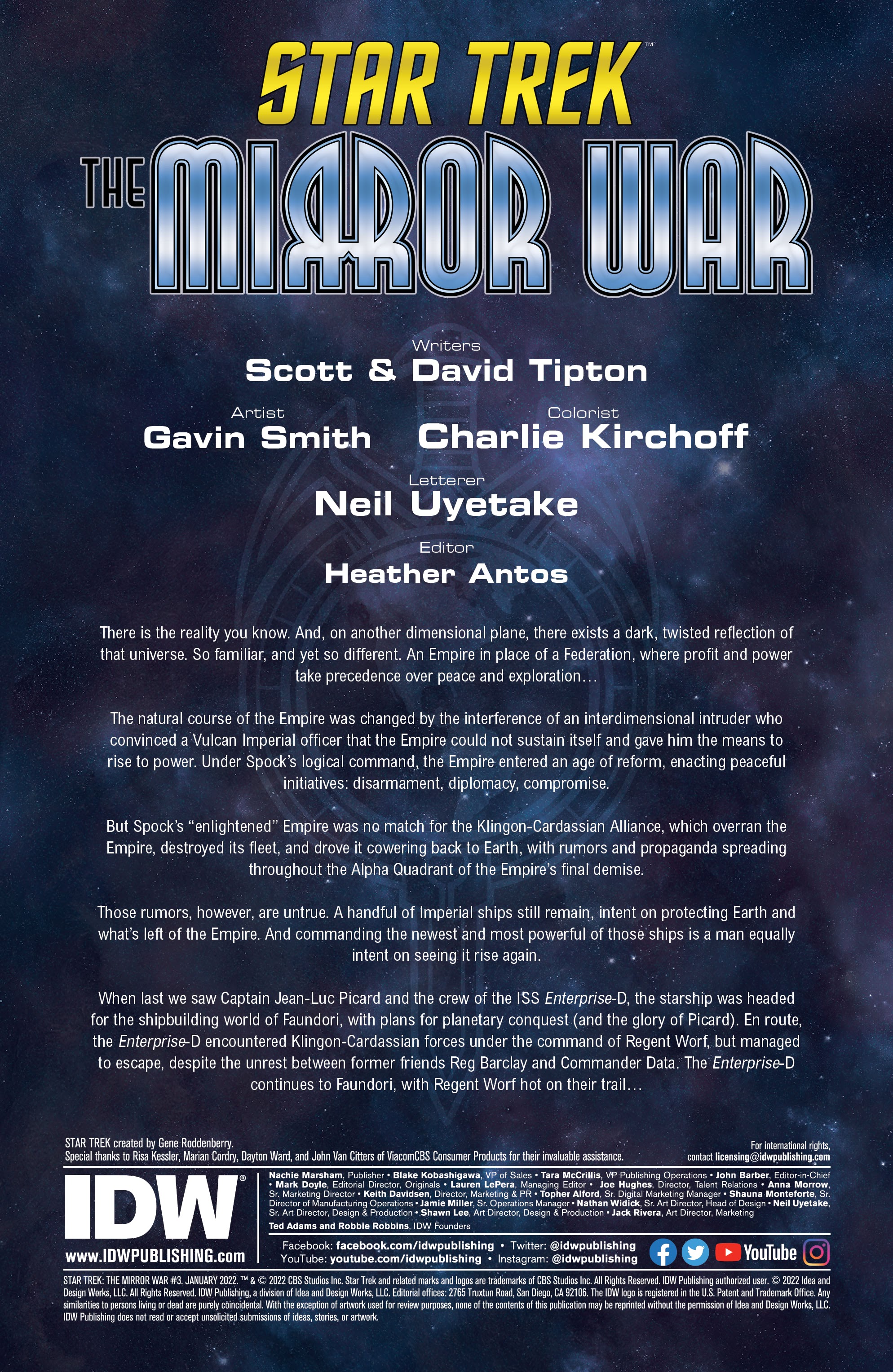 Read online Star Trek: The Mirror War comic -  Issue #3 - 2