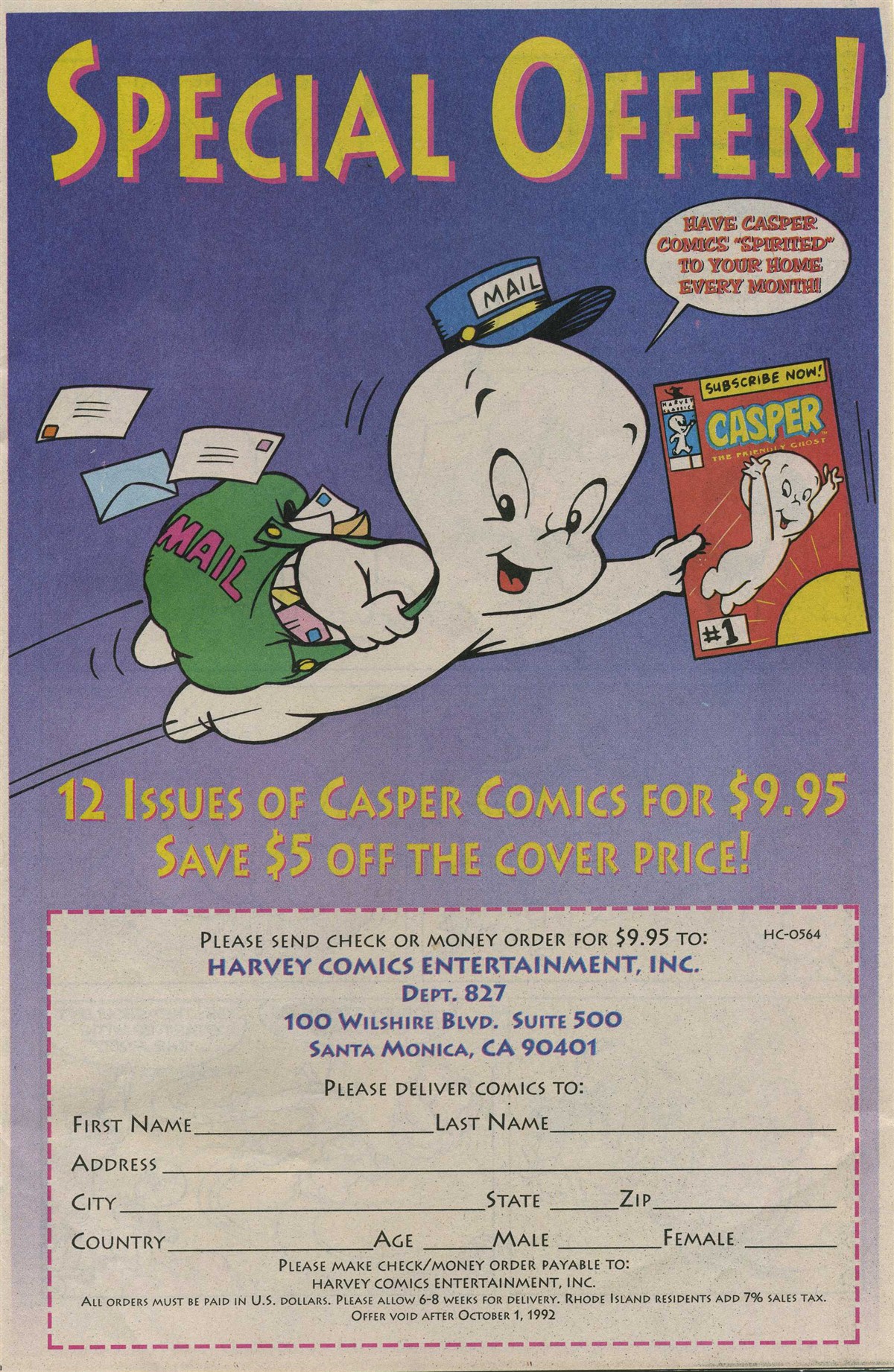 Read online Casper the Friendly Ghost (1991) comic -  Issue #11 - 11