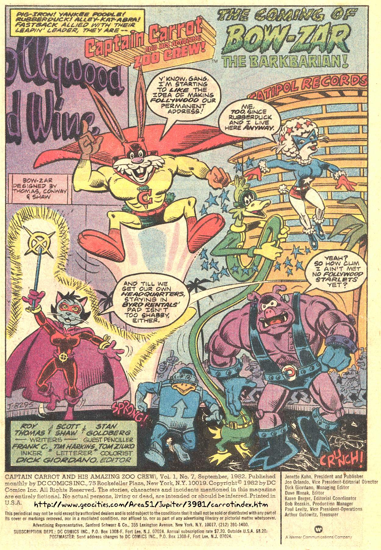 Read online Captain Carrot and His Amazing Zoo Crew! comic -  Issue #7 - 2