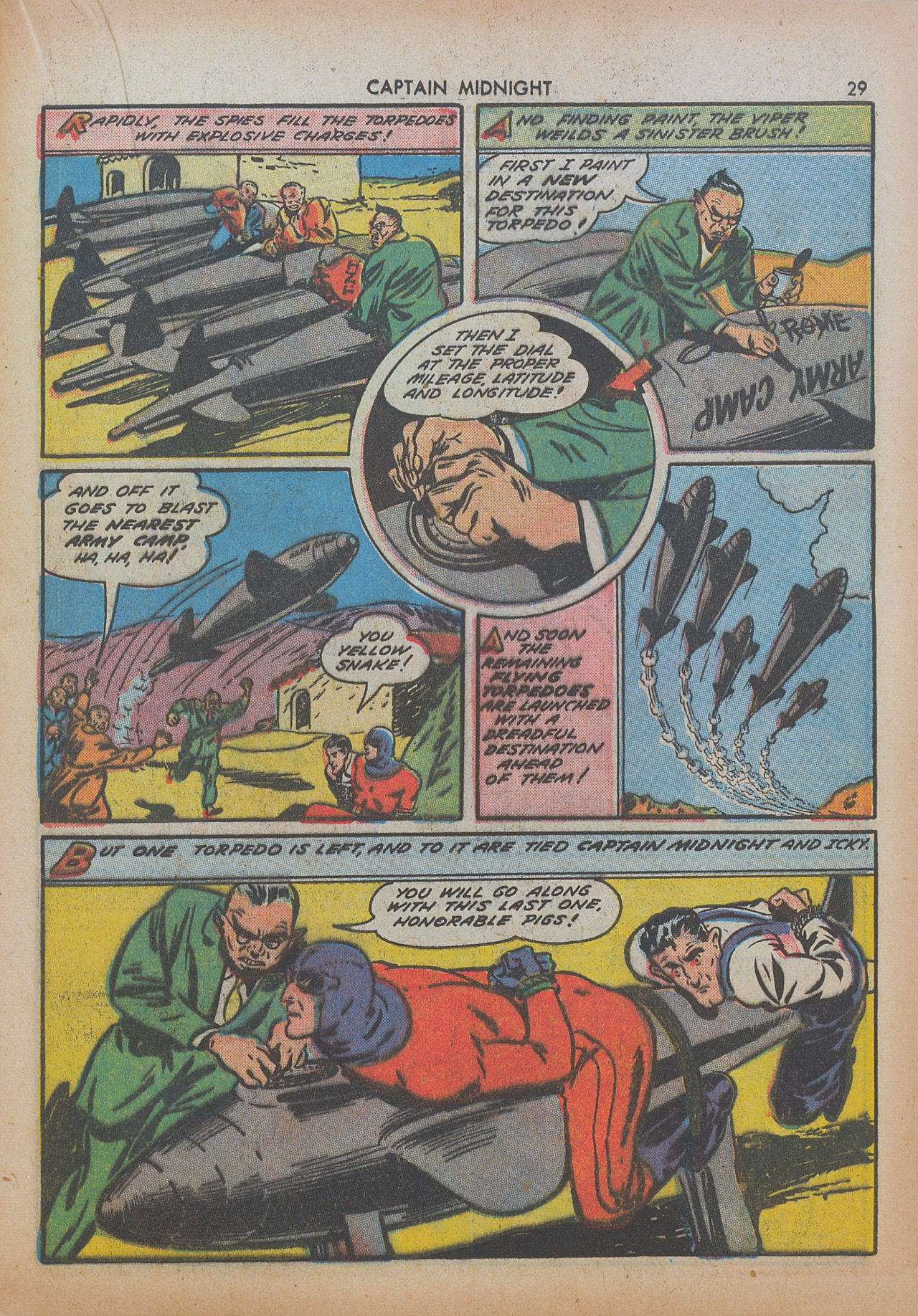 Read online Captain Midnight (1942) comic -  Issue #8 - 29