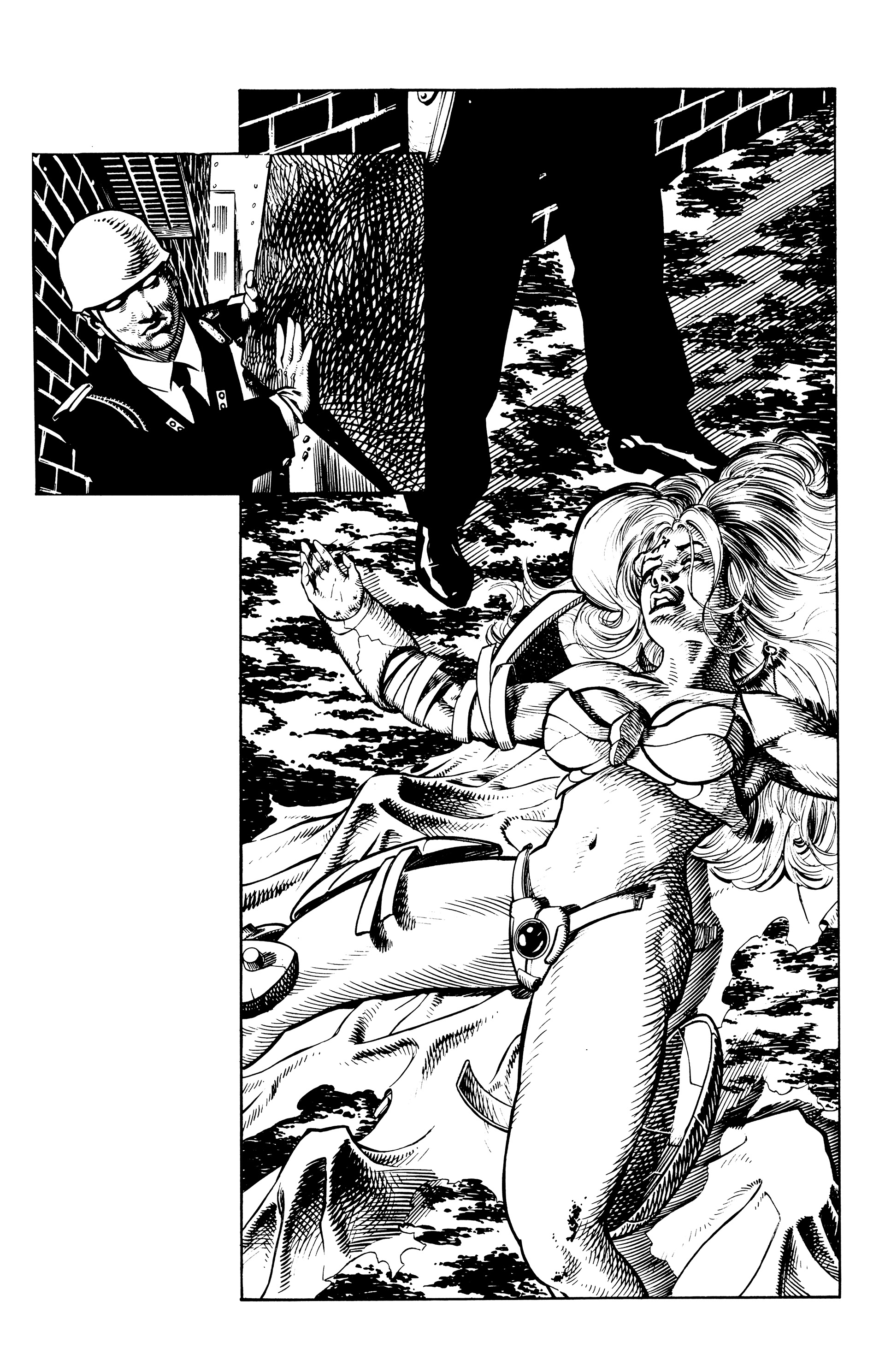 Read online Warrior Nun: Black & White comic -  Issue #4 - 8