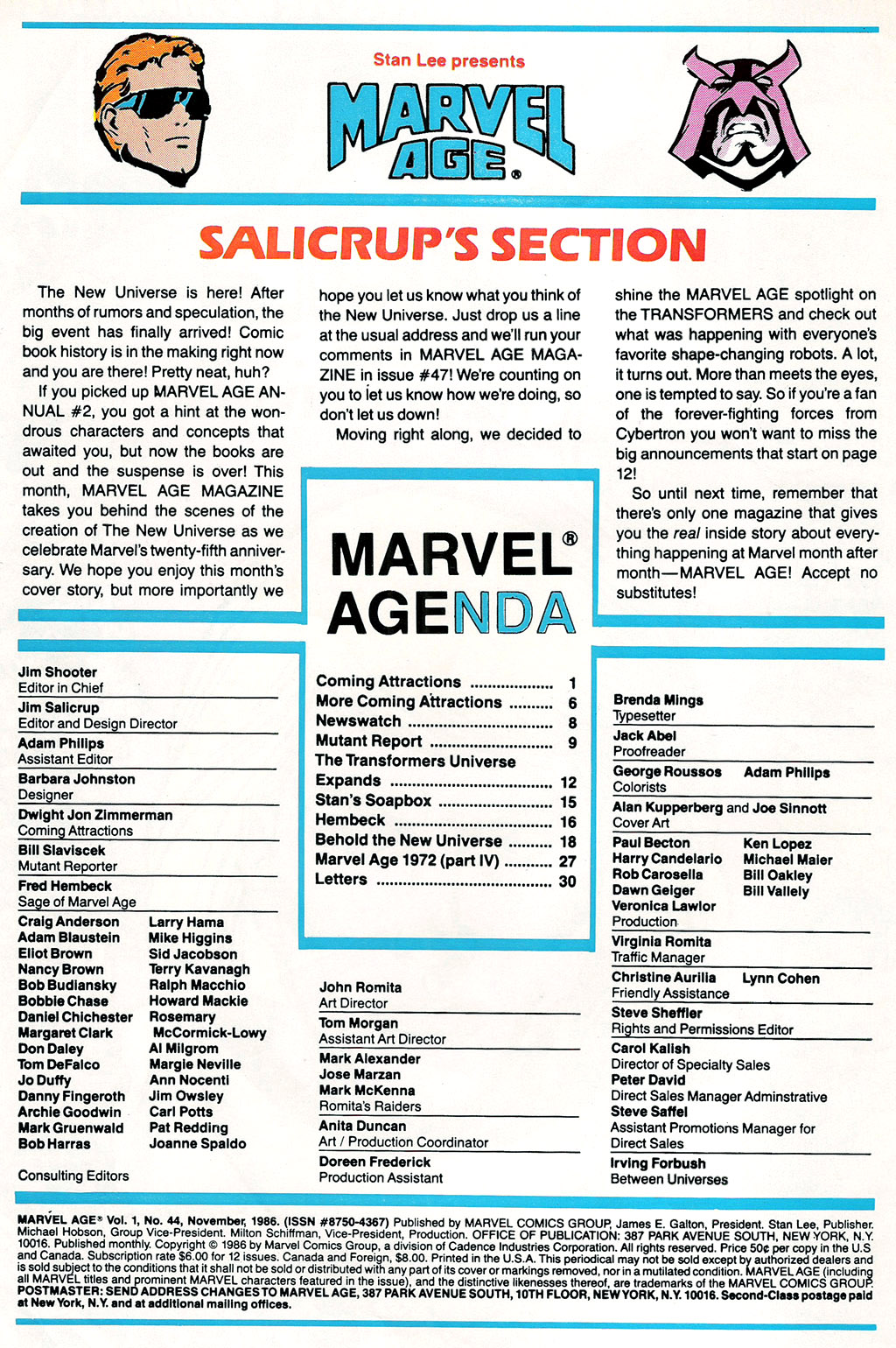 Read online Marvel Age comic -  Issue #44 - 2